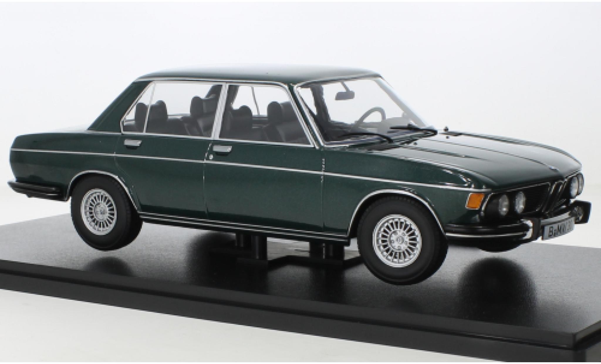 Bmw 3.0 1/18 KK Scale S (E3) metallise green fonc&eacute; 1971 diecast model cars