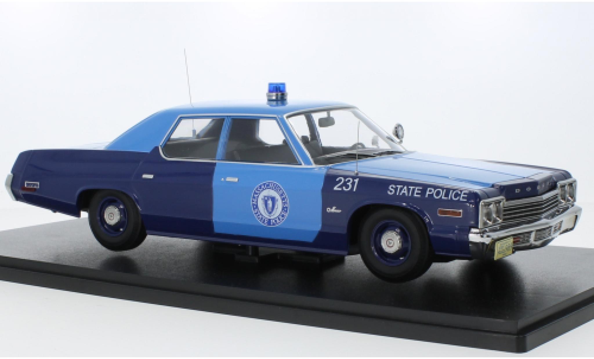 Dodge Monaco 1/18 KK Scale Massachusetts State Police 1974 diecast model cars