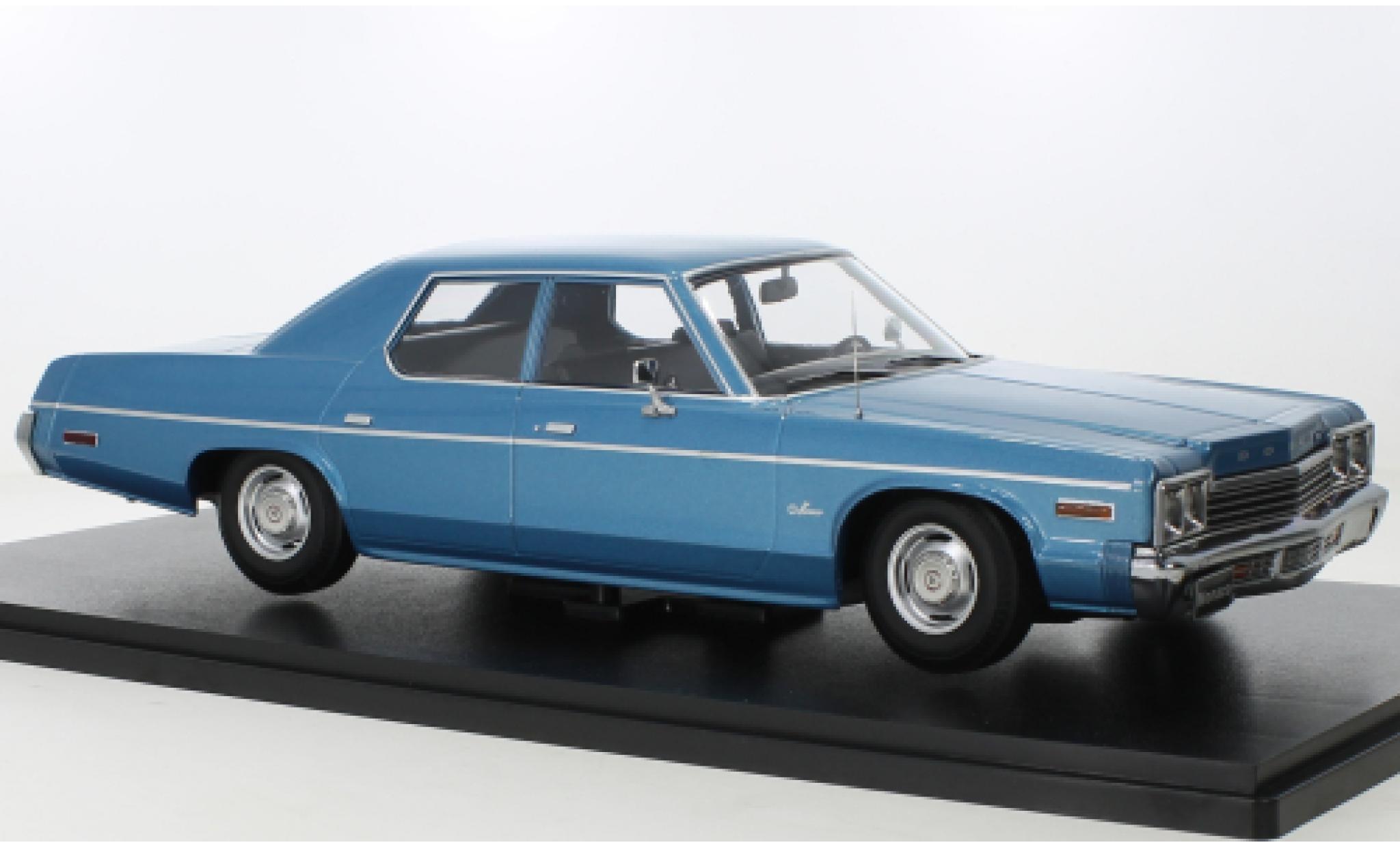 Dodge Monaco 1/18 KK Scale metallise blue 1974 diecast model cars