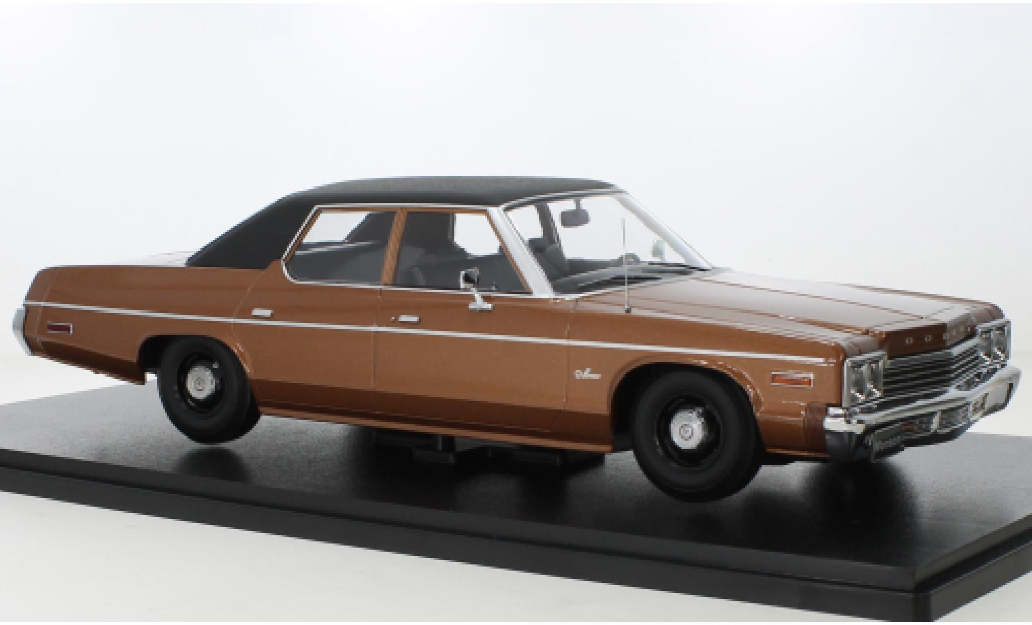 Dodge Monaco 1/18 KK Scale metallise brown/black 1974 diecast model cars