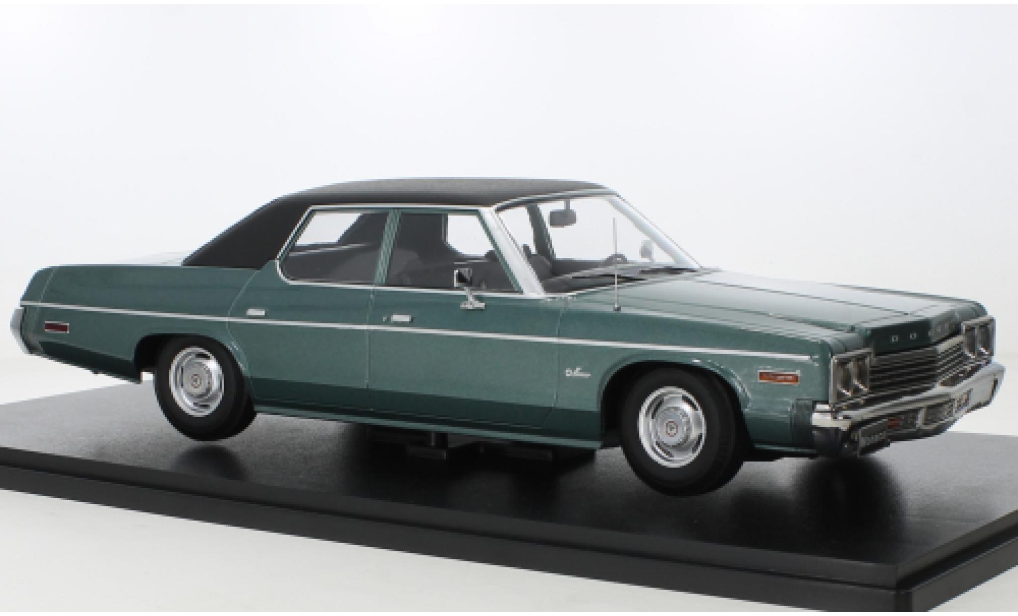 Dodge Monaco 1/18 KK Scale metallise green/black 1974 diecast model cars