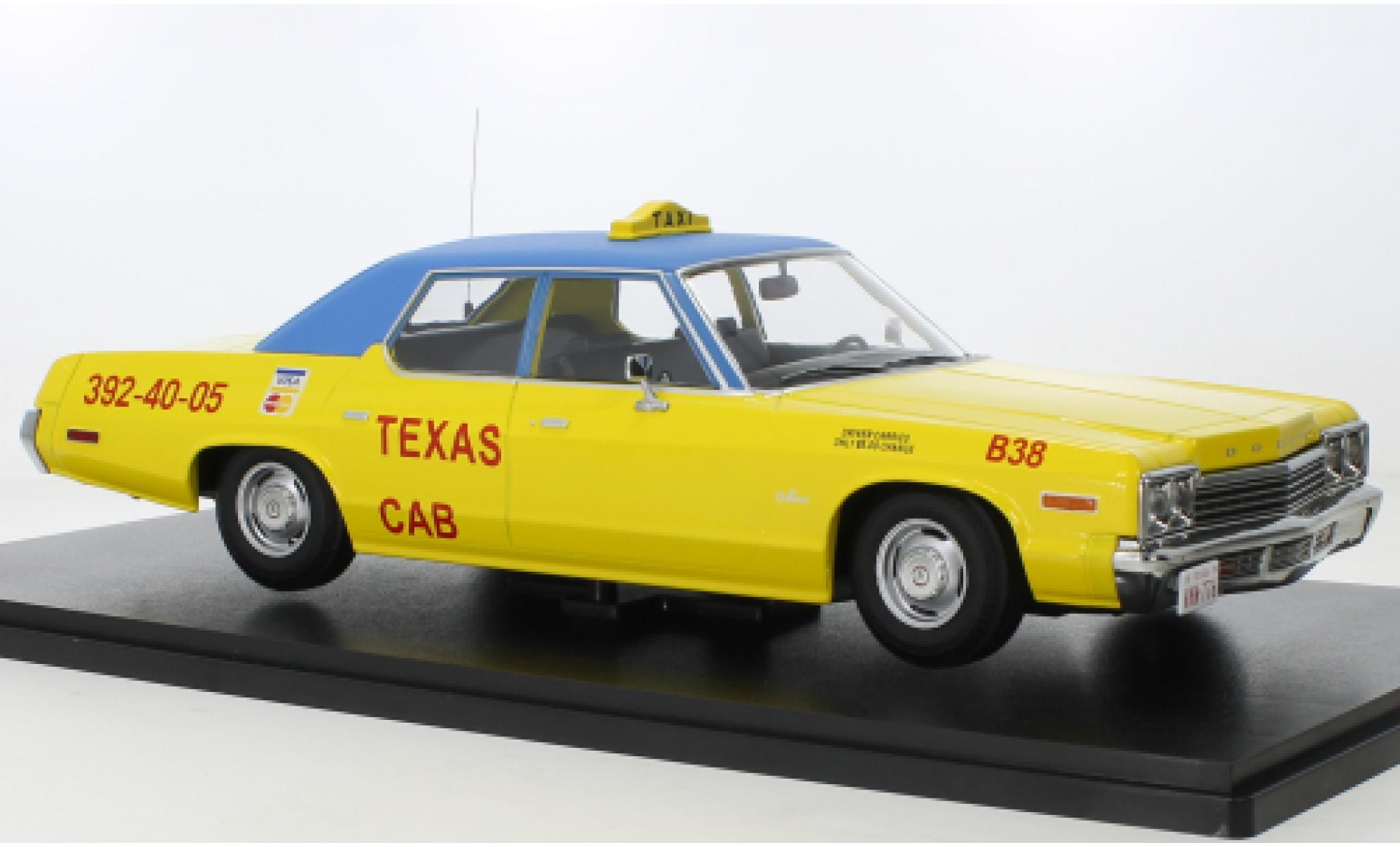 Dodge Monaco 1/18 KK Scale Texas Cab 1974 diecast model cars