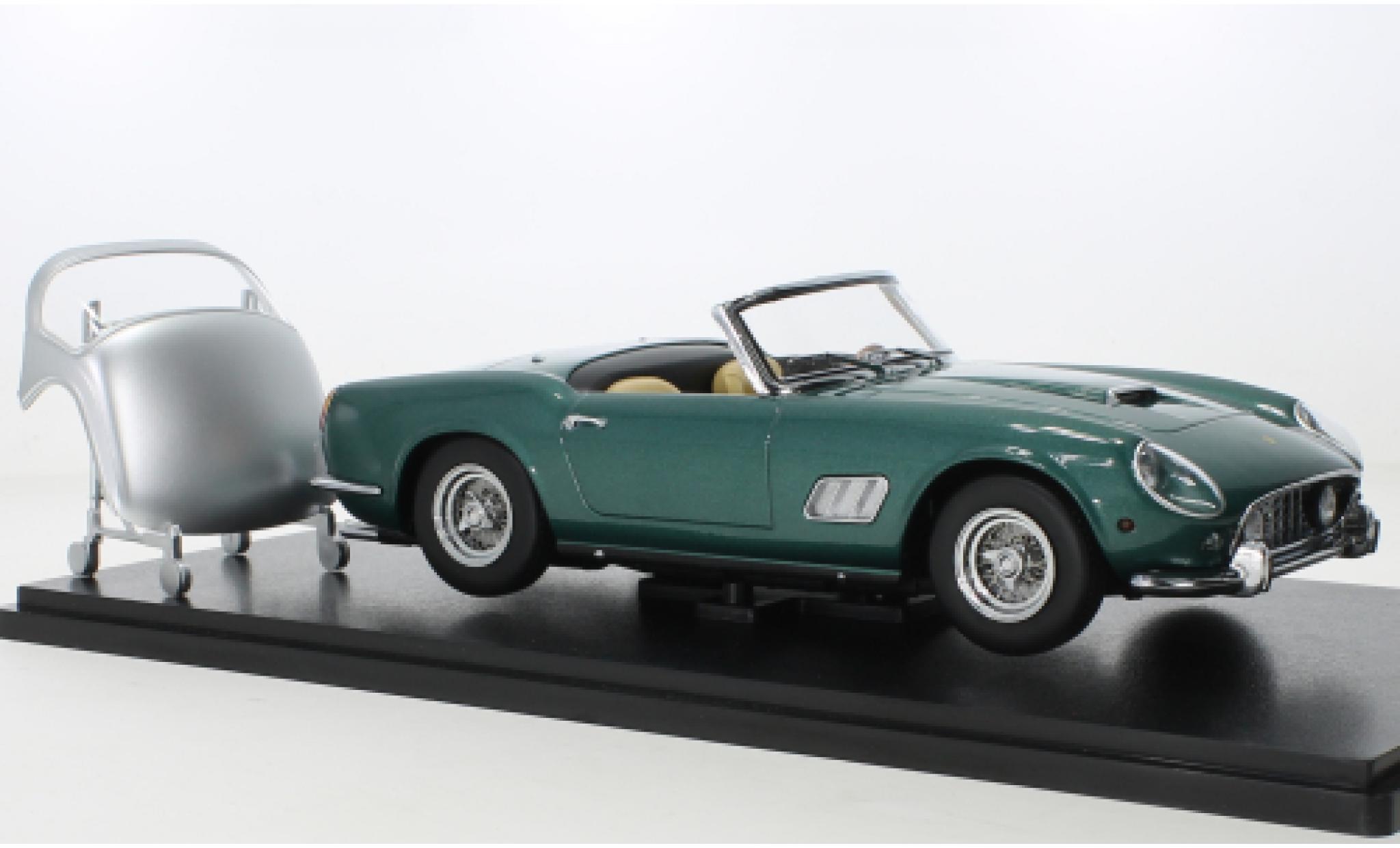 Ferrari 250 1/18 KK Scale GT California Spyder metallise vert/d 1960 diecast model cars