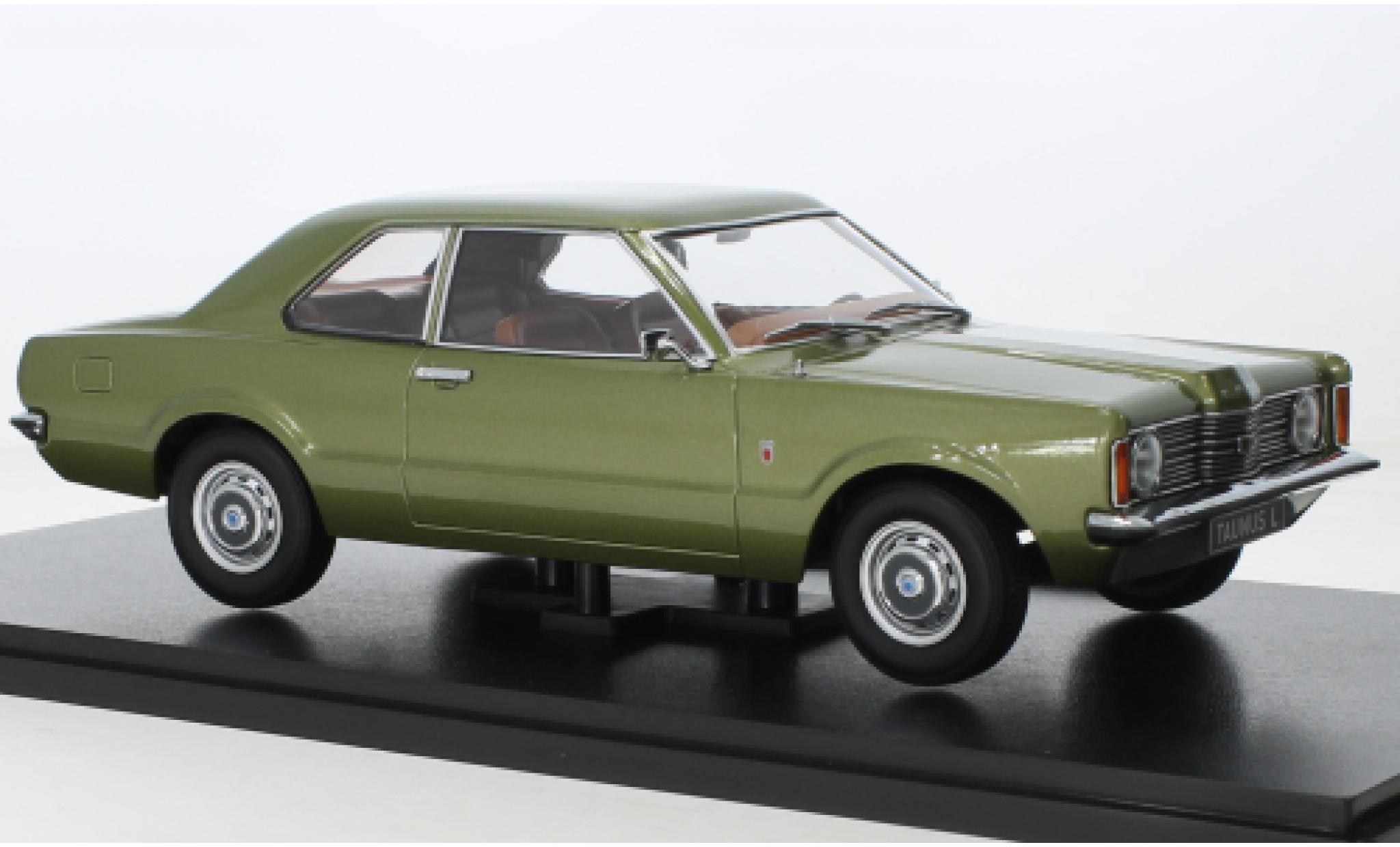 Ford Taunus 1/18 KK Scale 1300 L (TC1) metallise green 1971 diecast model cars
