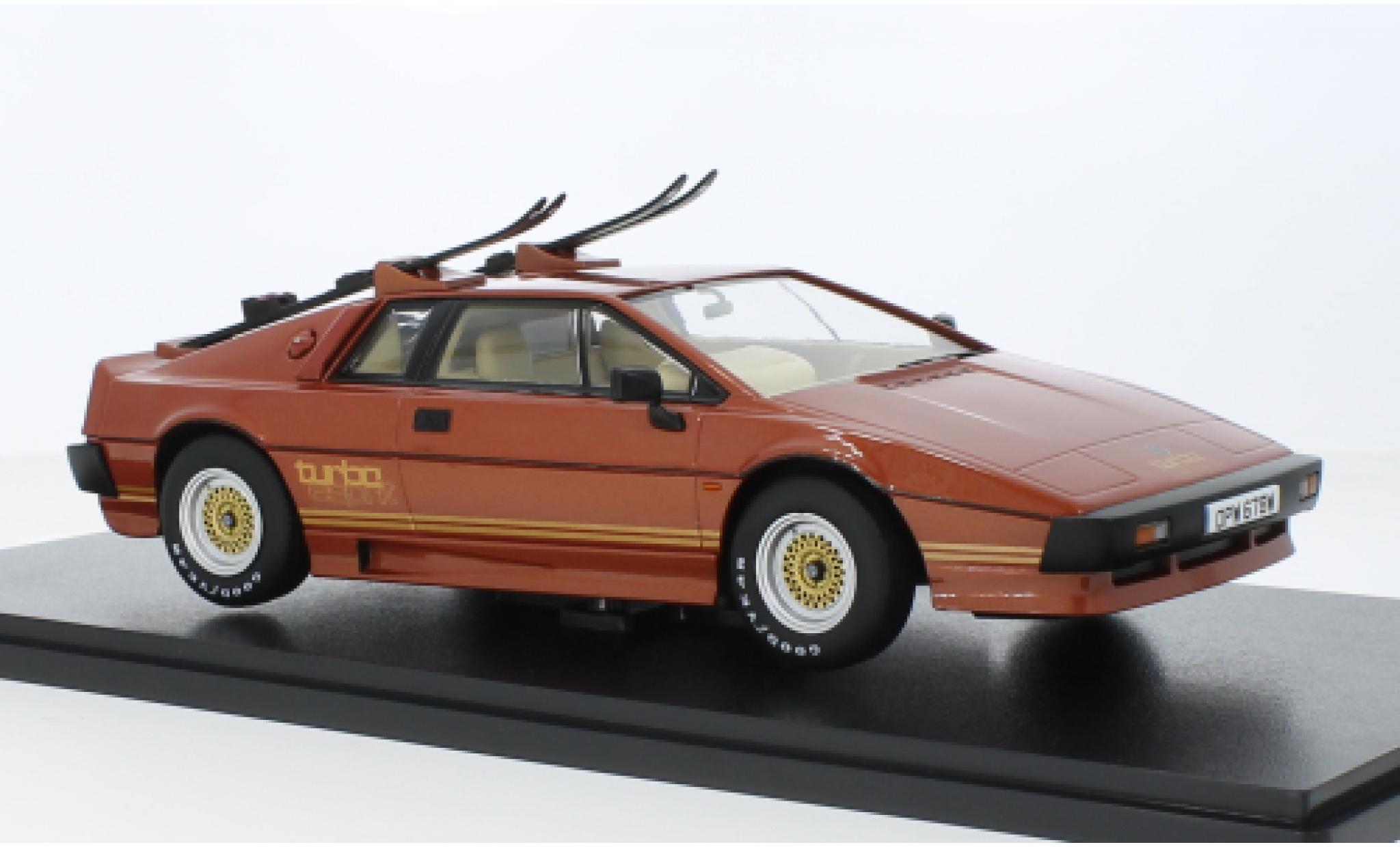 Lotus Esprit 1/18 KK Scale Turbo le cuivre/dor&eacute; RHD 1981 diecast model cars
