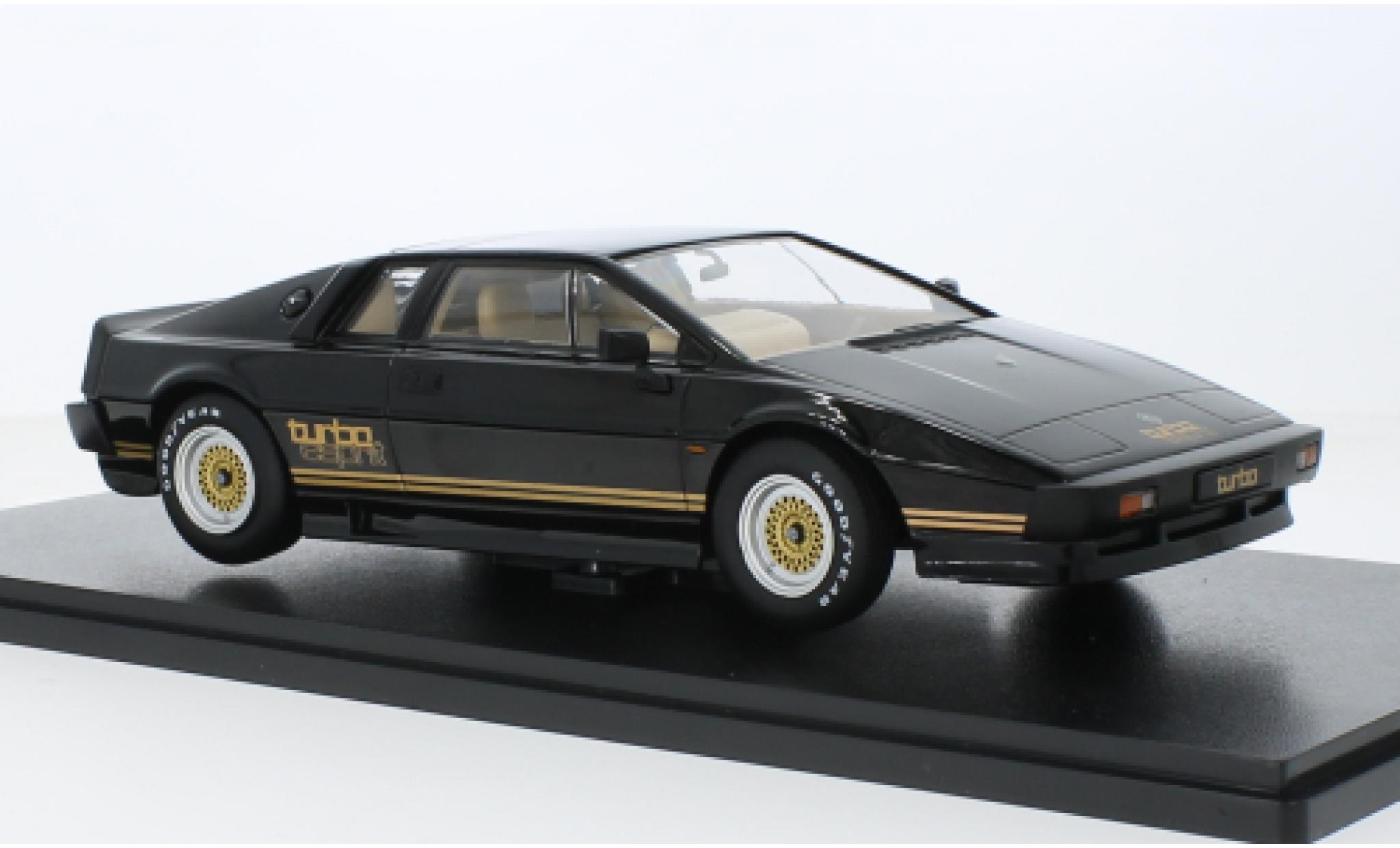 Lotus Esprit 1/18 KK Scale Turbo black/dor&eacute; RHD 1981 diecast model cars