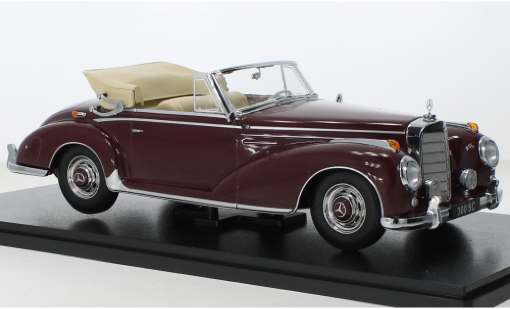 Mercedes 300 1/18 KK Scale SC (W188) Convertible red 1957 diecast model cars
