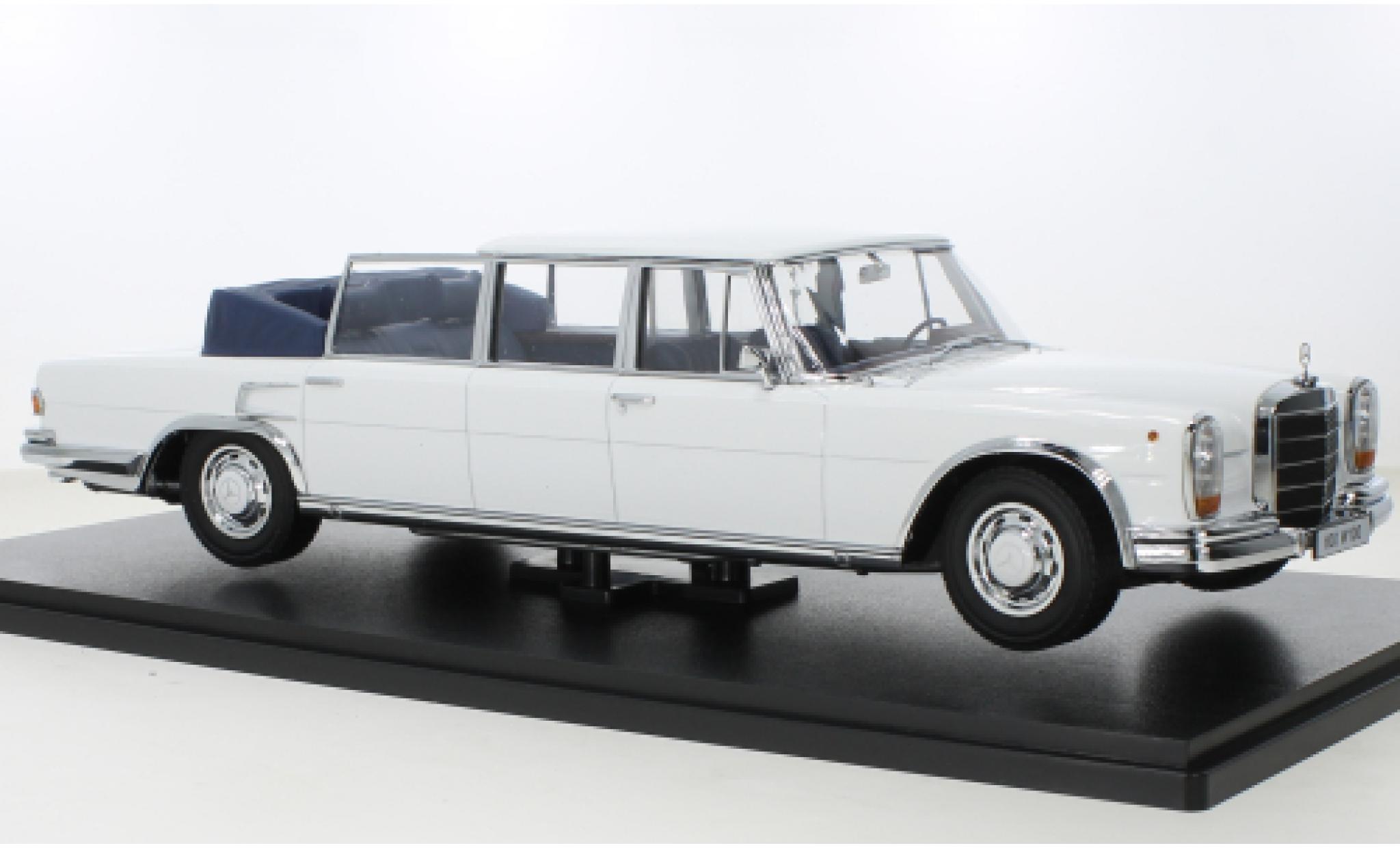Mercedes 600 1/18 KK Scale (W100) Landaulet white/blue 1964 diecast model cars