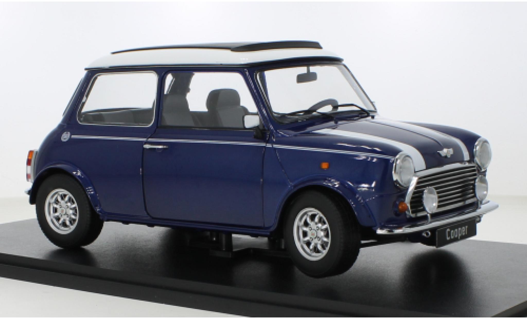 Mini Cooper 1/12 KK Scale metallise blue/white diecast model cars