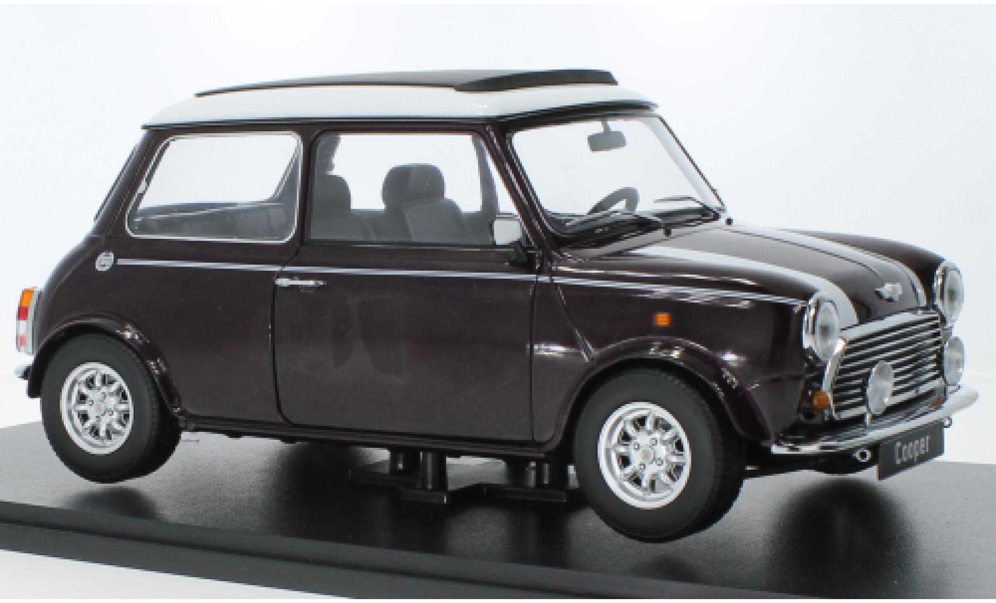 Mini Cooper 1/12 KK Scale metallise purple/white diecast model cars