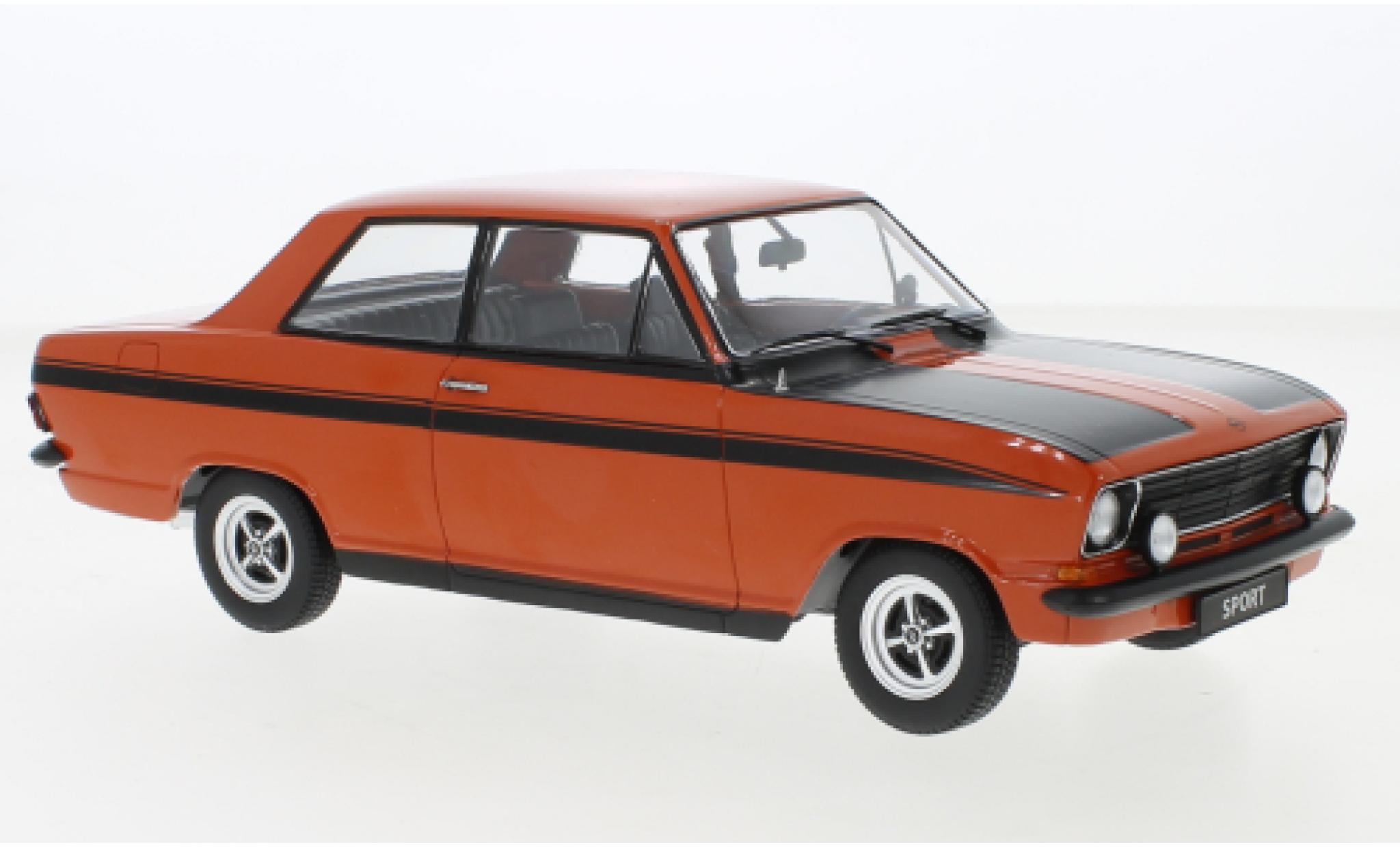 Opel Kadett 1/18 KK Scale B Sport red/matt-black 1973 diecast model cars