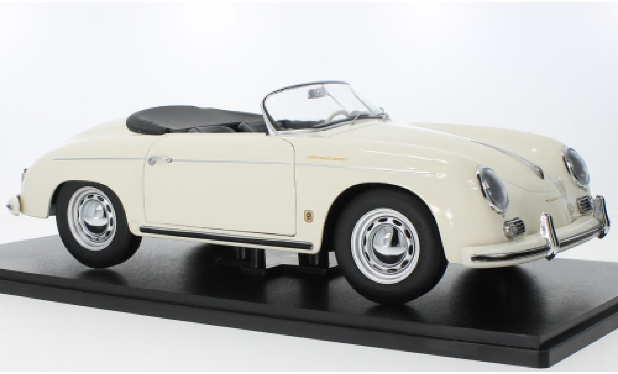 Porsche 356 1/12 KK Scale A Speedster white 1955 diecast model cars