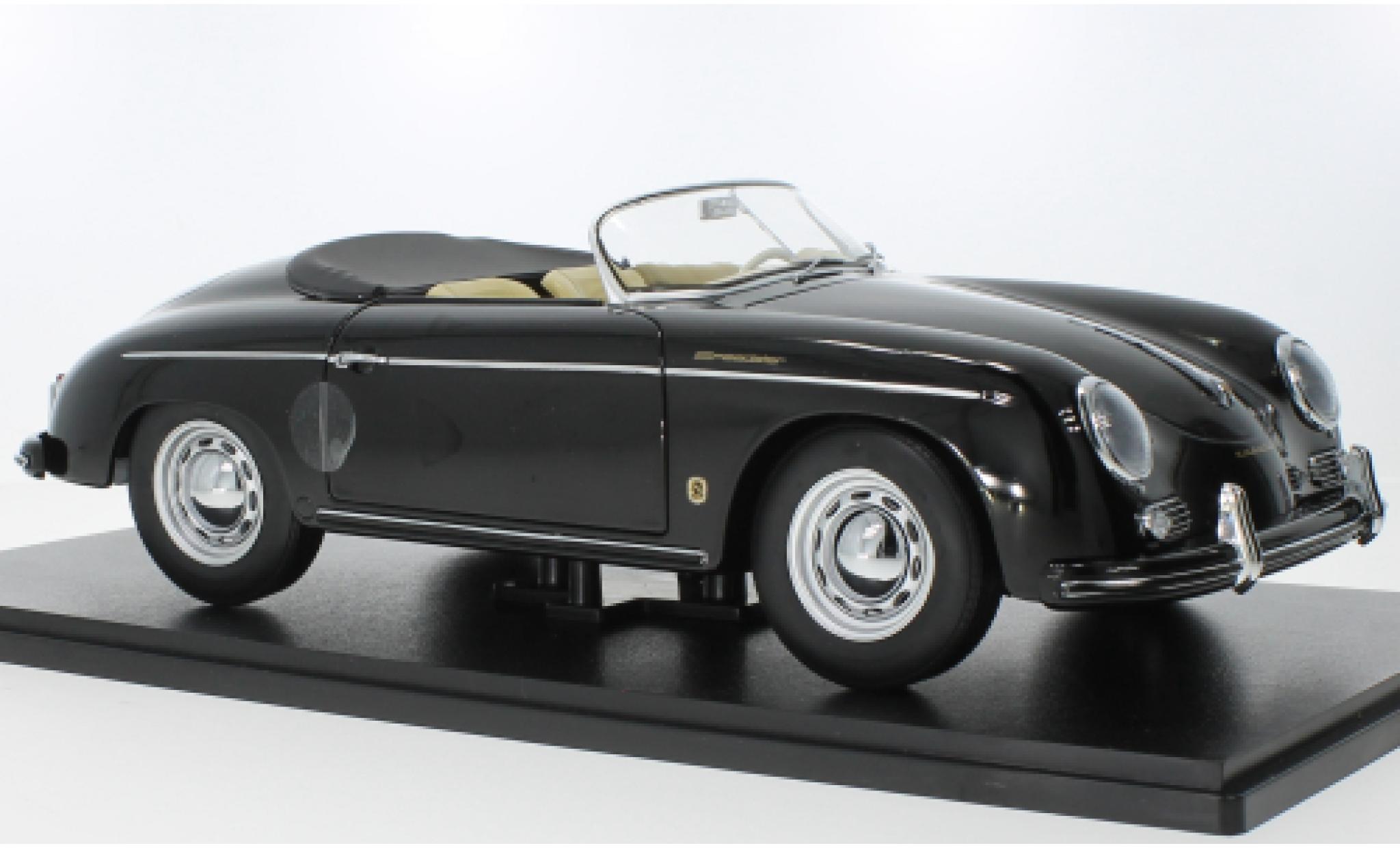 Porsche 356 1/12 KK Scale A Speedster black 1955 diecast model cars