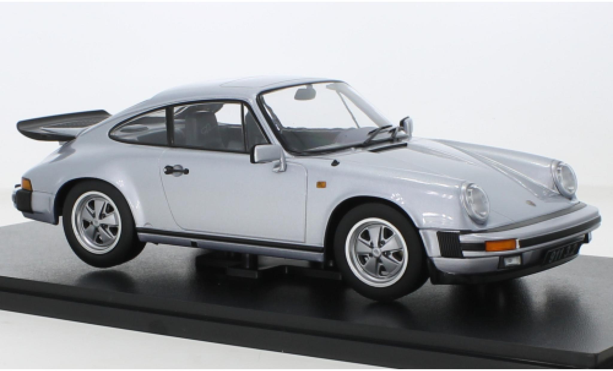 Porsche 930 1/18 KK Scale 911 Carrera 3.2 grey 1988 diecast model cars