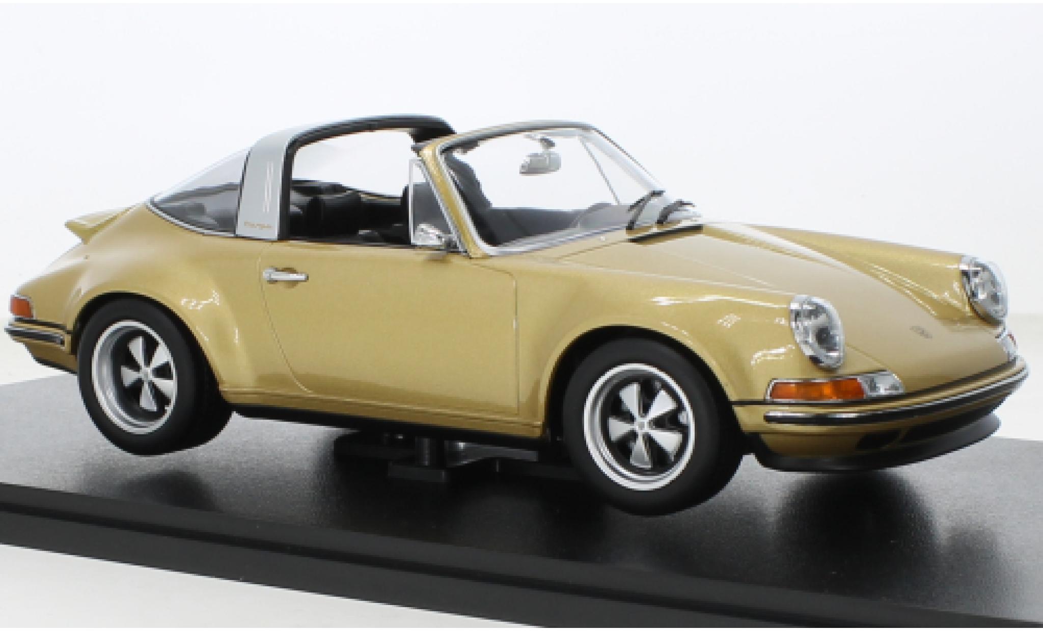 Porsche 911 1/18 KK Scale Targa Singer metallise beige diecast model cars