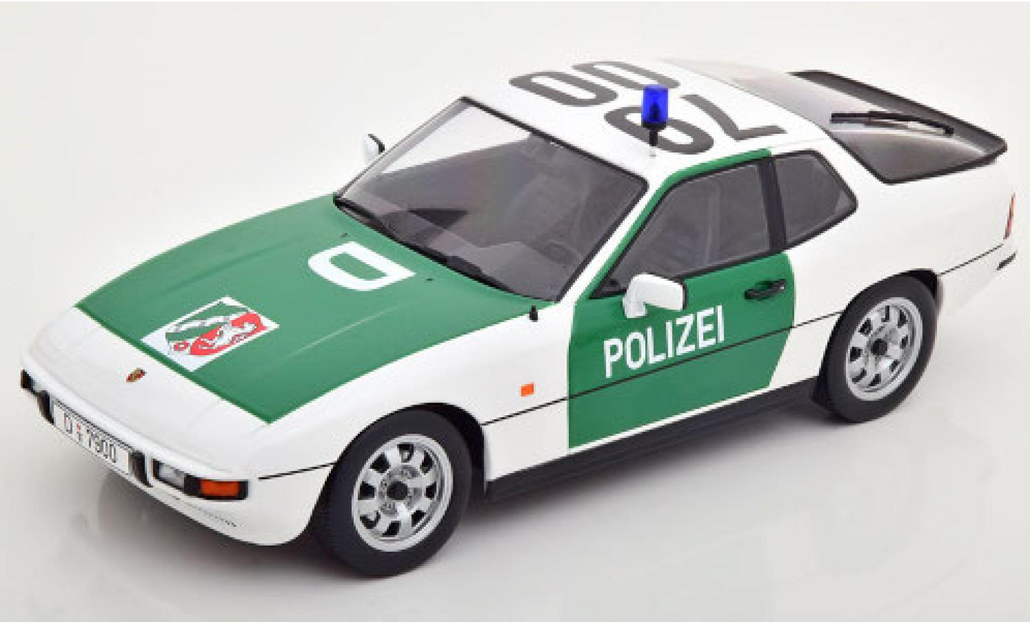 Porsche 924 1/18 KK Scale Autobahnpolizei D&uuml;sseldorf 1985 diecast model cars