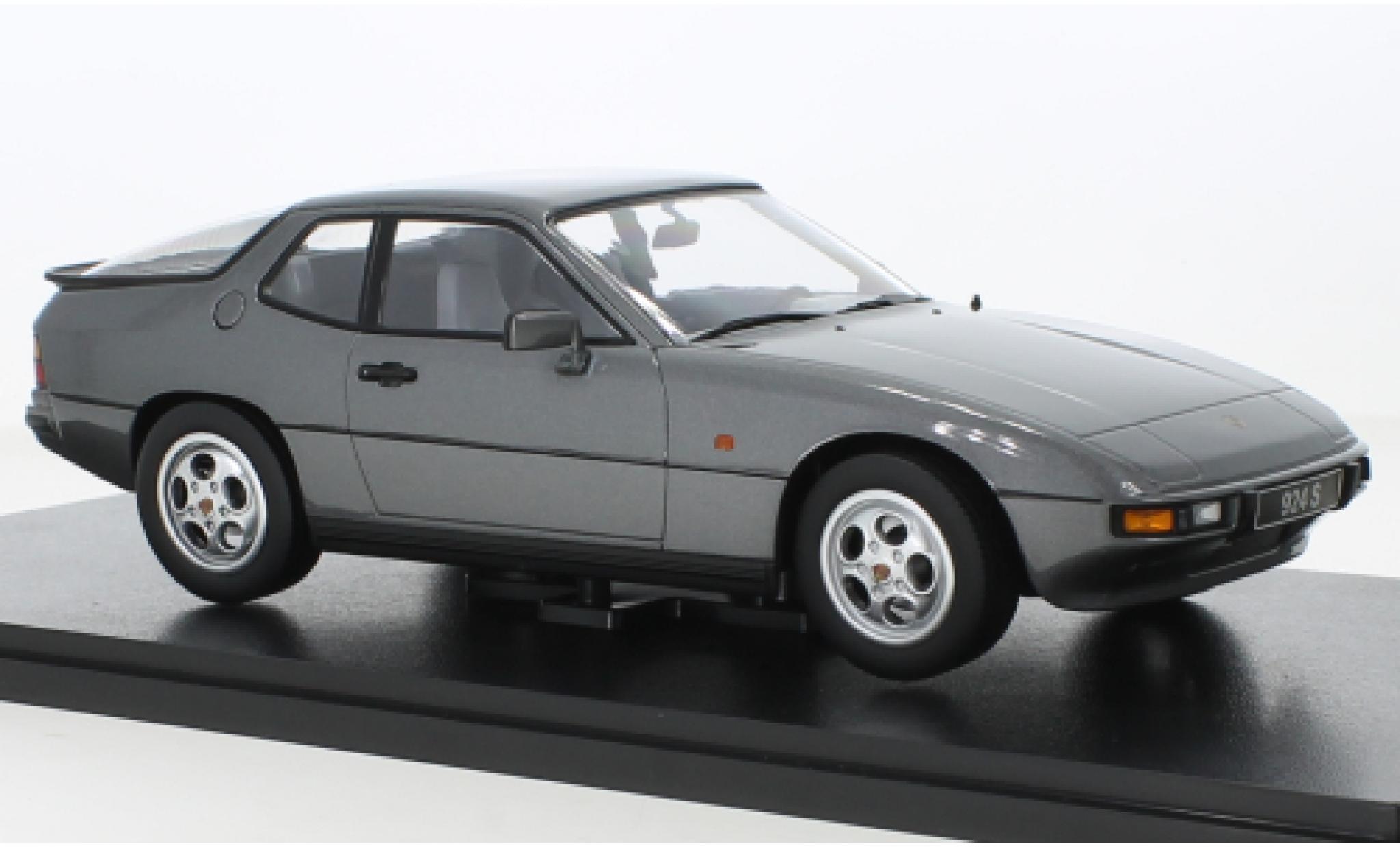 Porsche 924 1/18 KK Scale S metallise grey 1986 diecast model cars