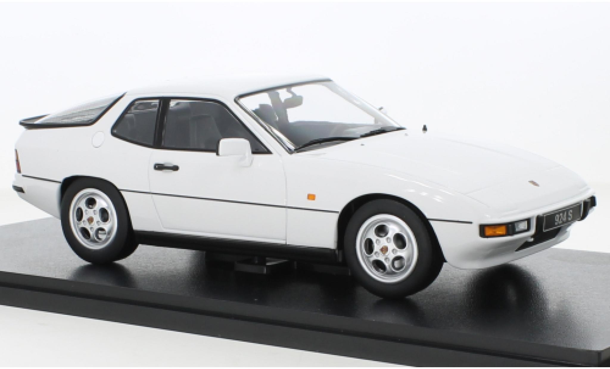Porsche 924 1/18 KK Scale S white 1986 diecast model cars
