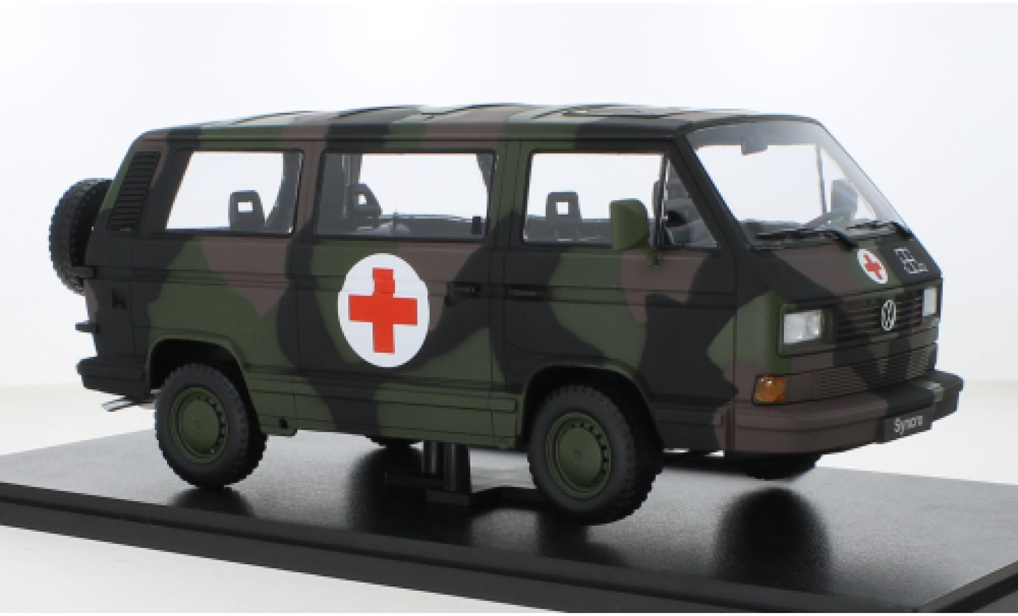Volkswagen T3 1/18 KK Scale Bus Syncro Bundeswehr Ambulance 1987 diecast model cars