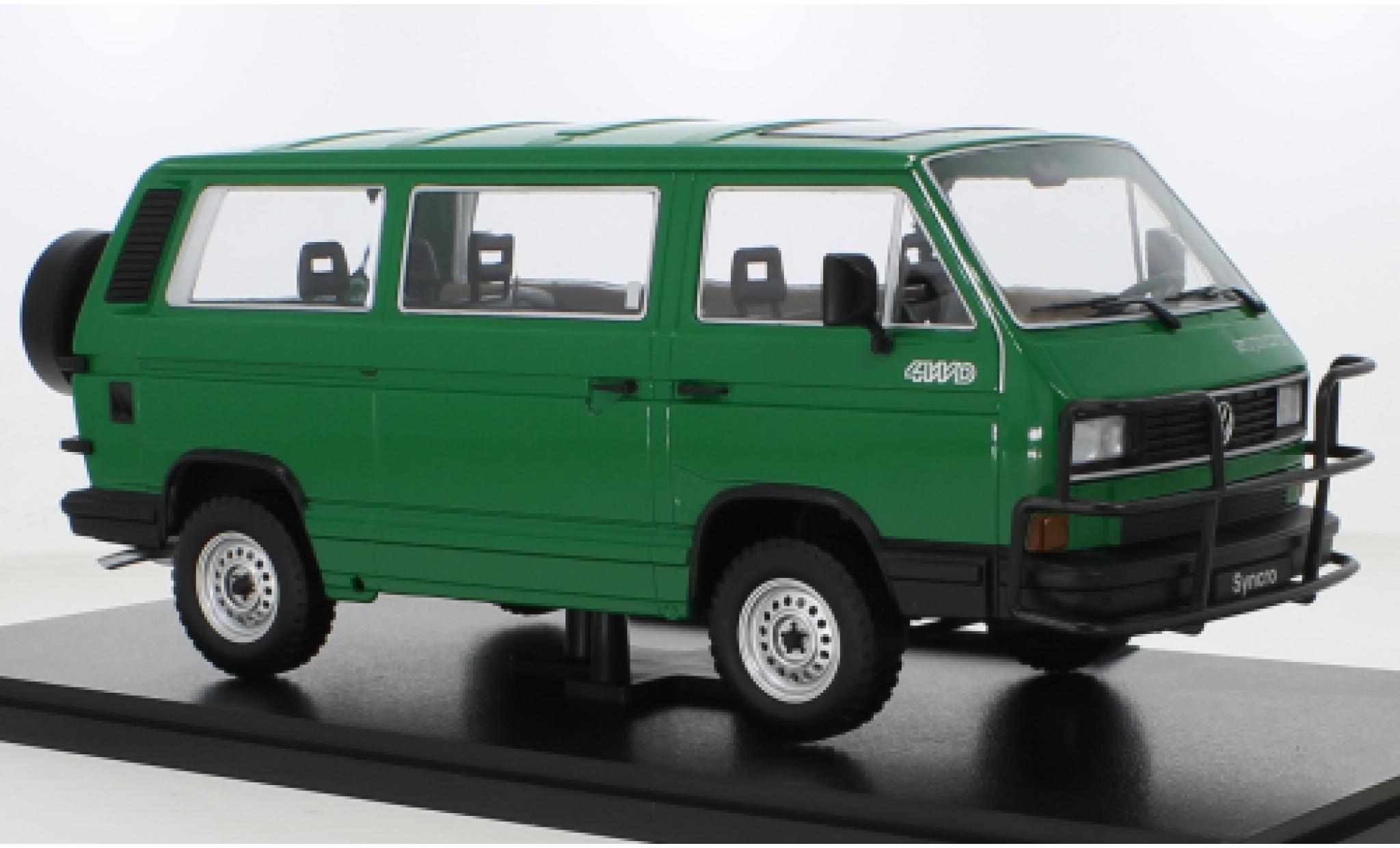 Volkswagen T3 1/18 KK Scale Bus Syncro Jagdwagen green 1987 diecast model cars