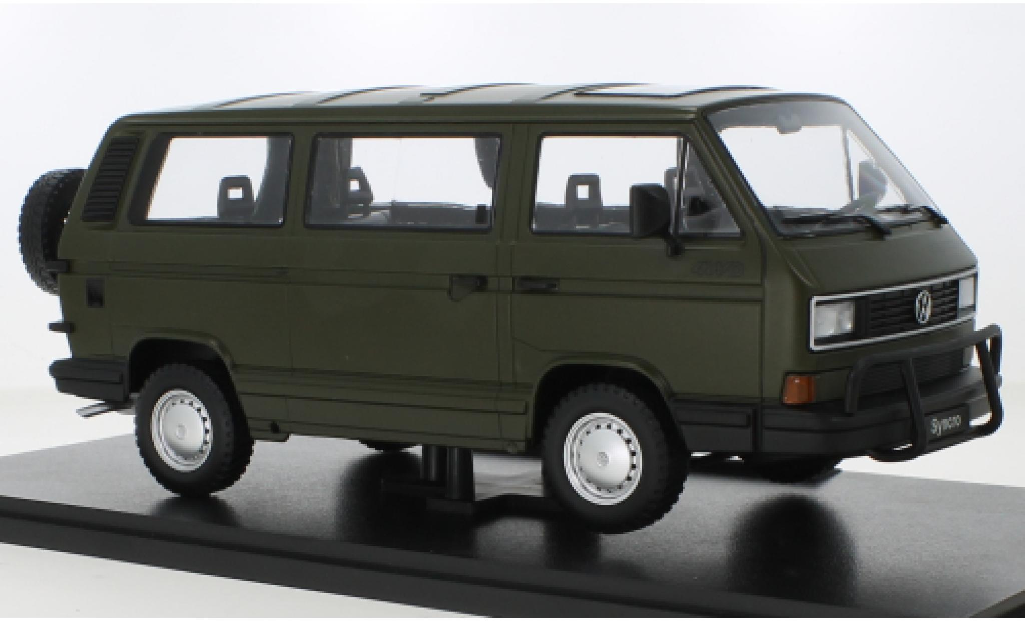 Volkswagen T3 1/18 KK Scale Bus Syncro matt-oliv 1987 diecast model cars