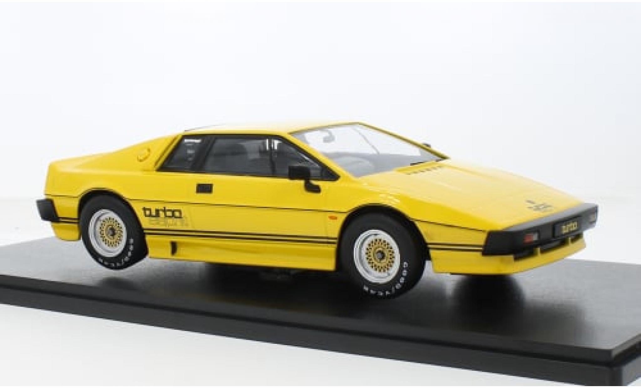 Lotus Esprit 1/18 KK Scale Turbo yellow RHD 1981 1:18 diecast model cars