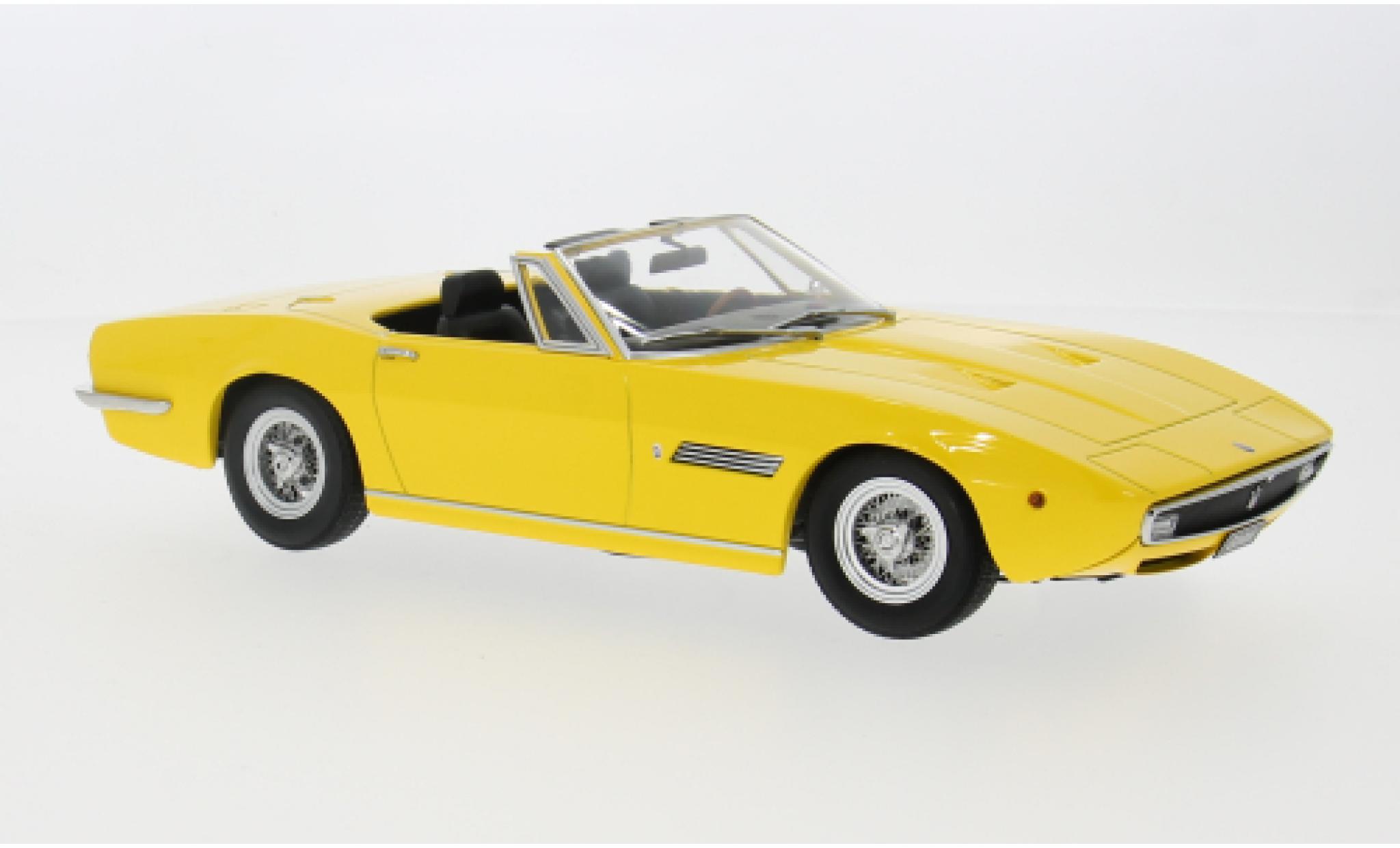 Maserati Ghibli 1/18 KK Scale Spyder yellow 1970 1:18 diecast model cars