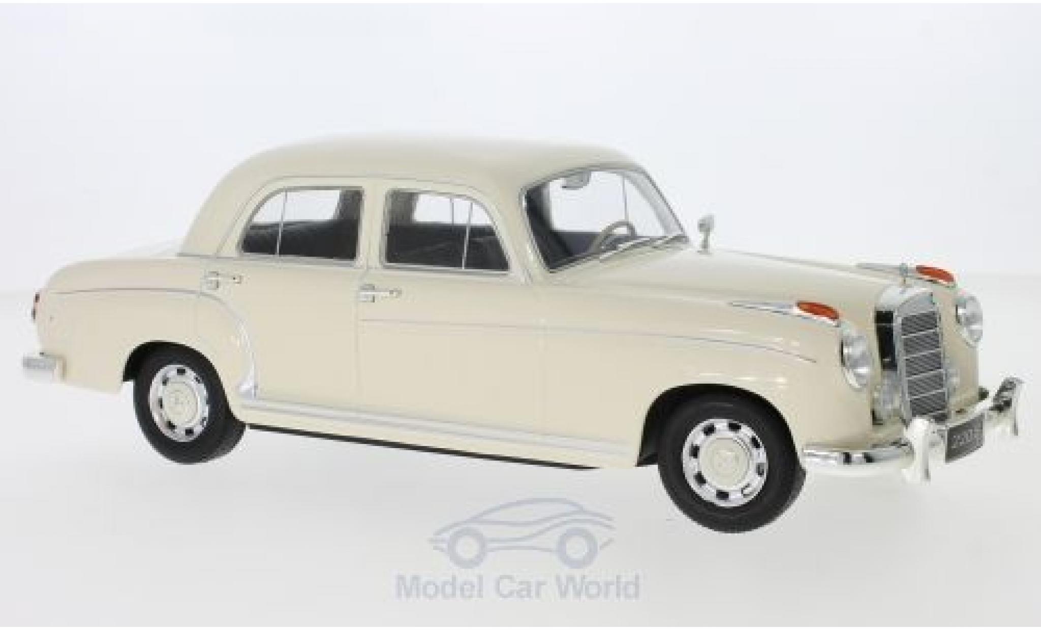 Mercedes 220 1/18 KK Scale S Limousine (W180 II) beige 1956 diecast model cars