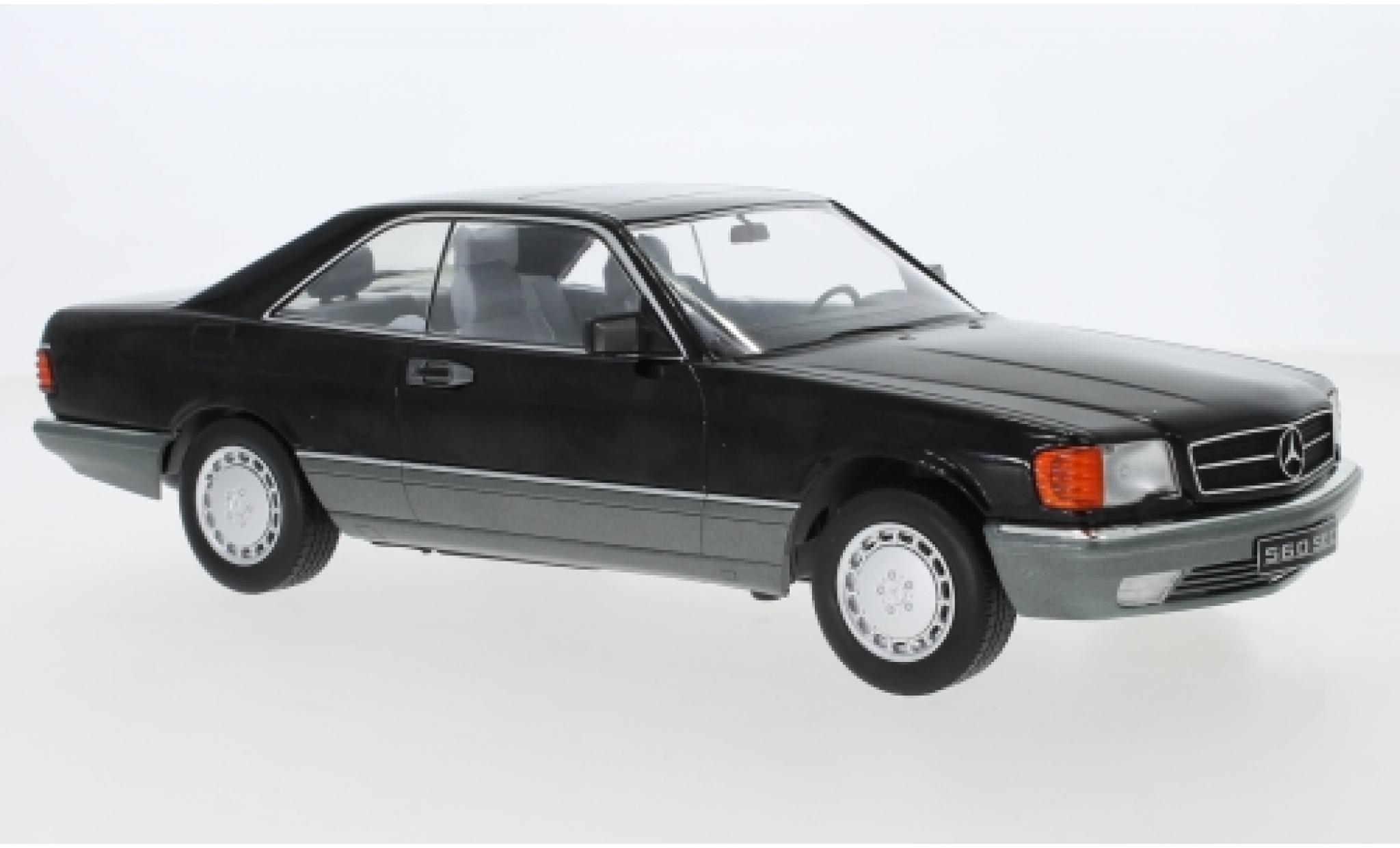Mercedes 560 1/18 KK Scale SEC (C126) black 1985 diecast model cars