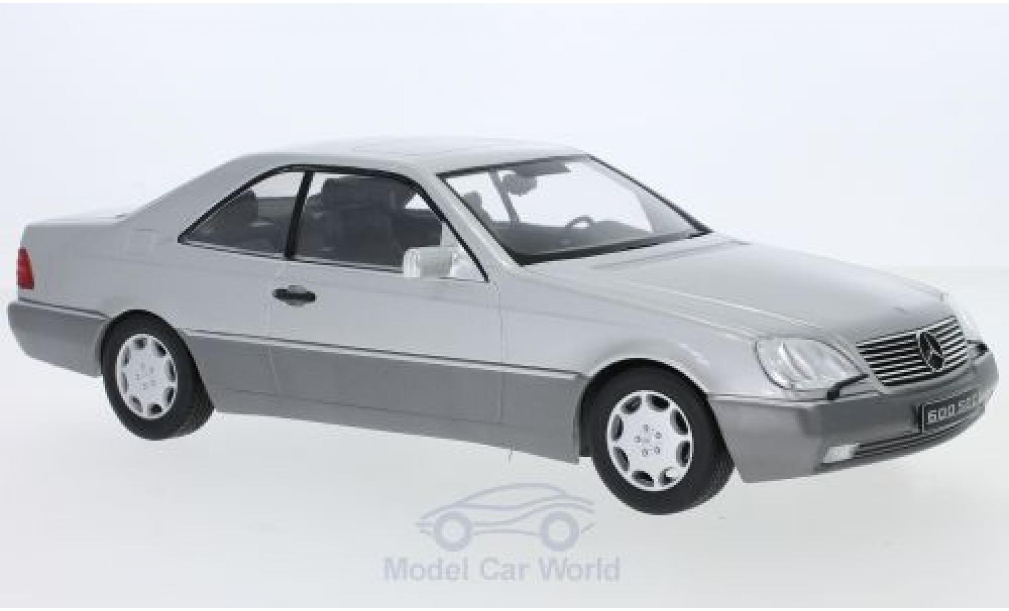 Mercedes 600 1/18 KK Scale SEC (C140) grey 1992 diecast model cars