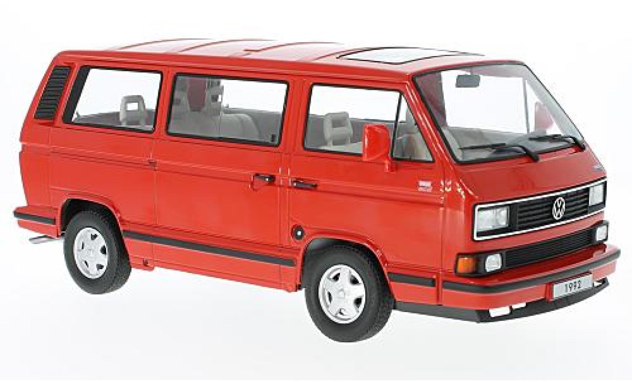 Volkswagen Bulli 1/18 KK Scale T3 Multivan red 1992 diecast model cars