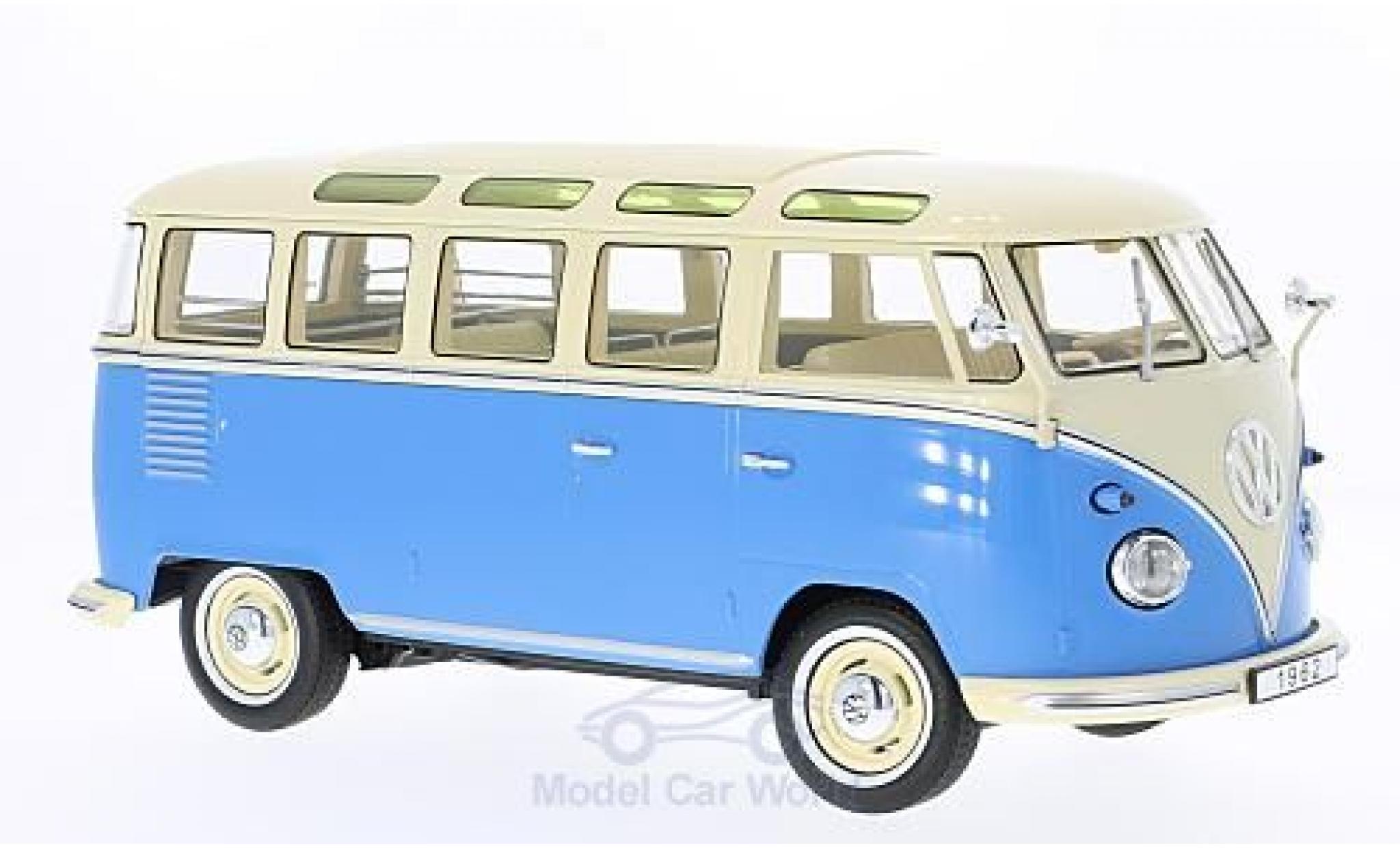 Volkswagen T1 B 1/18 KK Scale blue/beige 1962 Samba diecast model cars