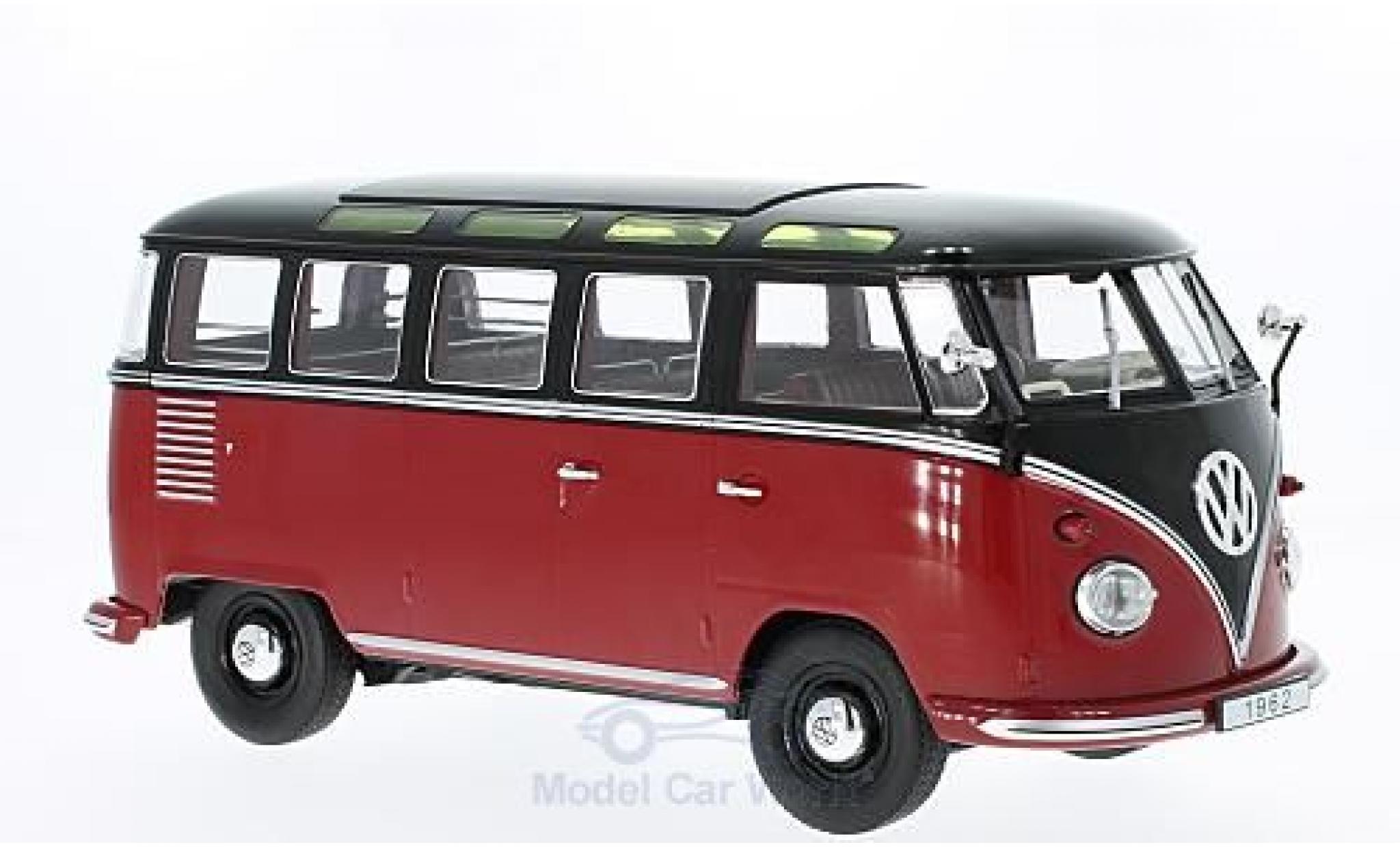 Volkswagen T1 B 1/18 KK Scale red/black 1962 Samba diecast model cars