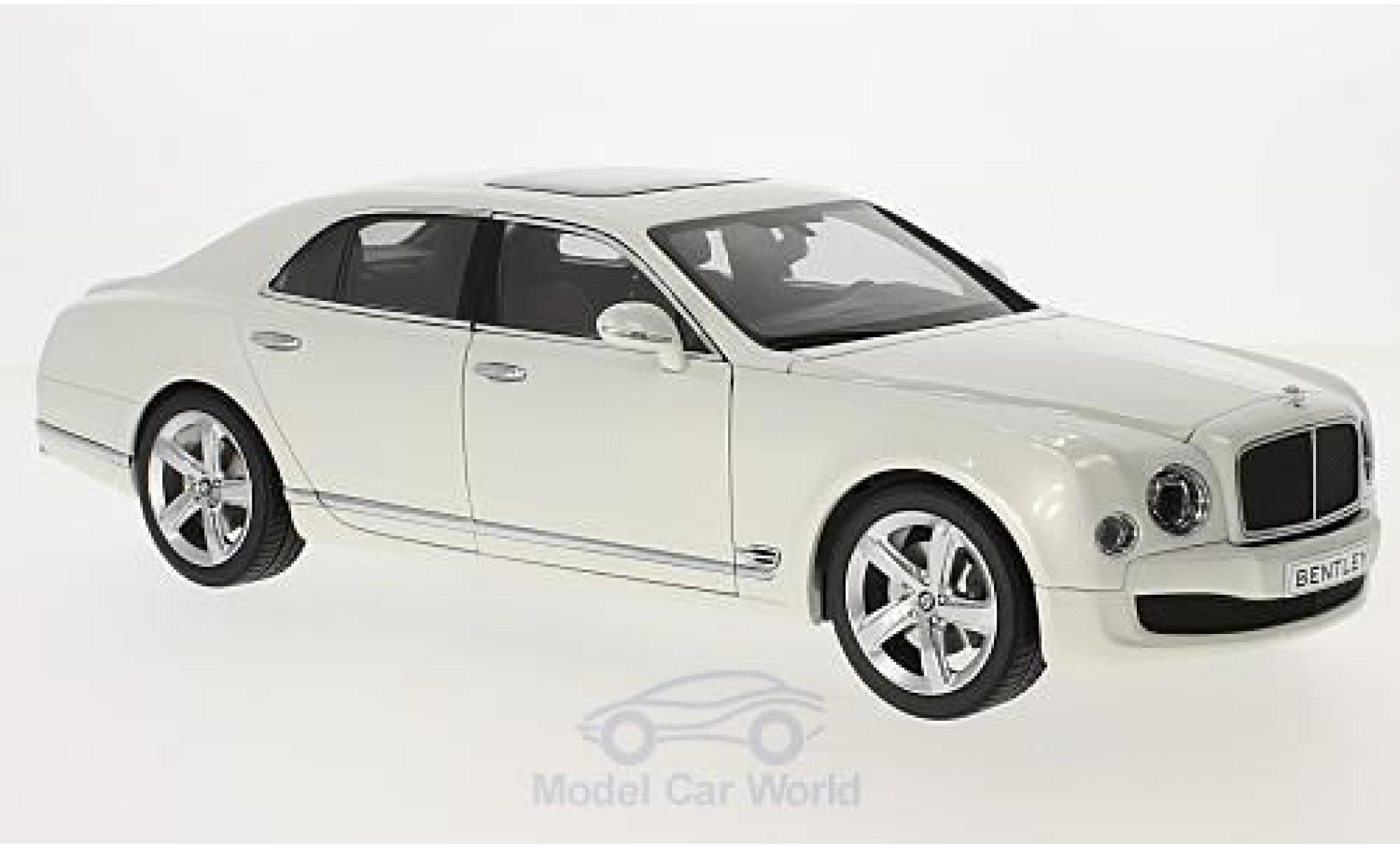 Bentley Mulsanne 1/18 Kyosho Speed white 2014 diecast model cars