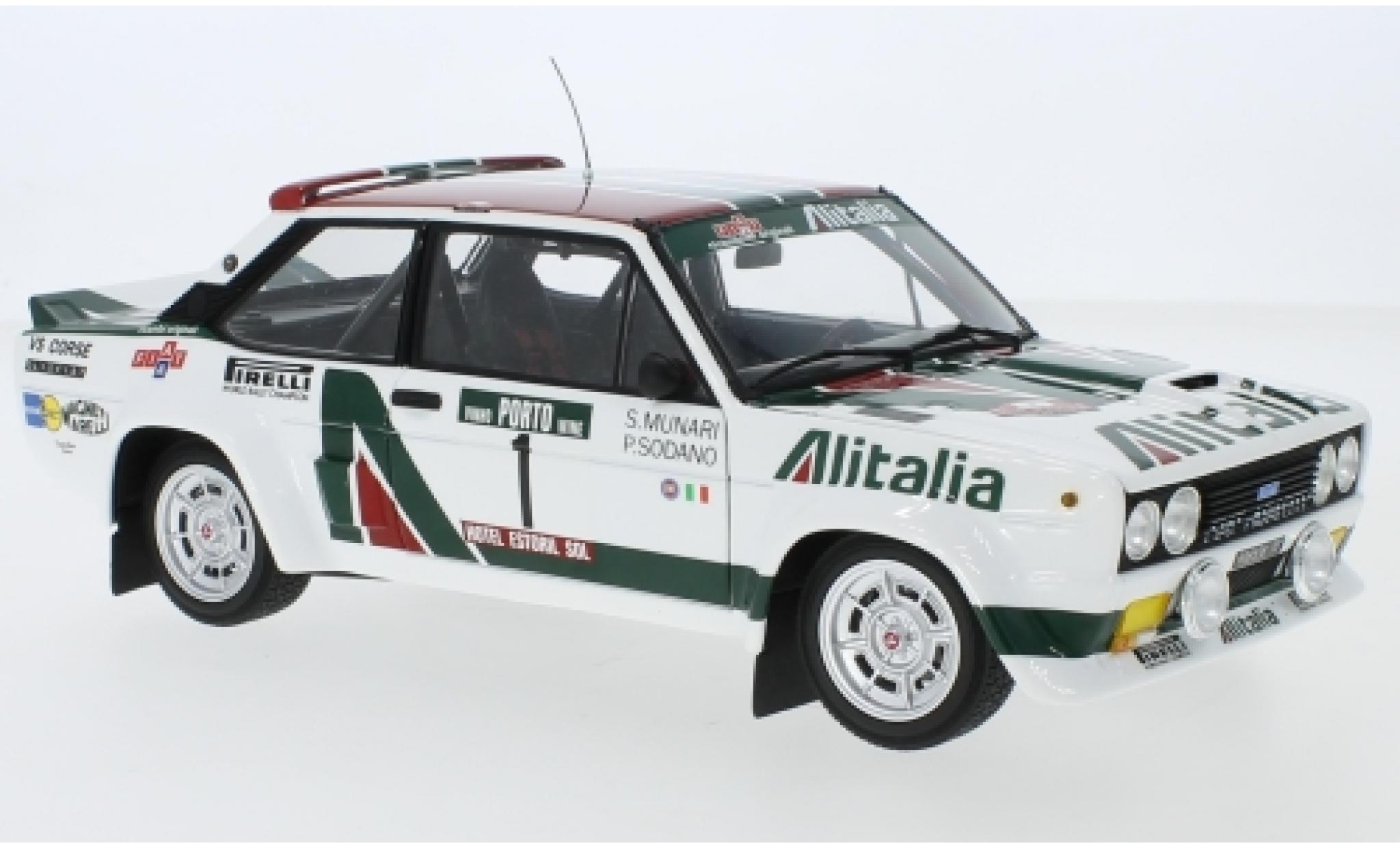 Fiat 131 1/18 Kyosho Abarth No.1 Alitalia Alitalia Rally WM Rally Portugal 1978 S.Munari/P.Sodano diecast model cars
