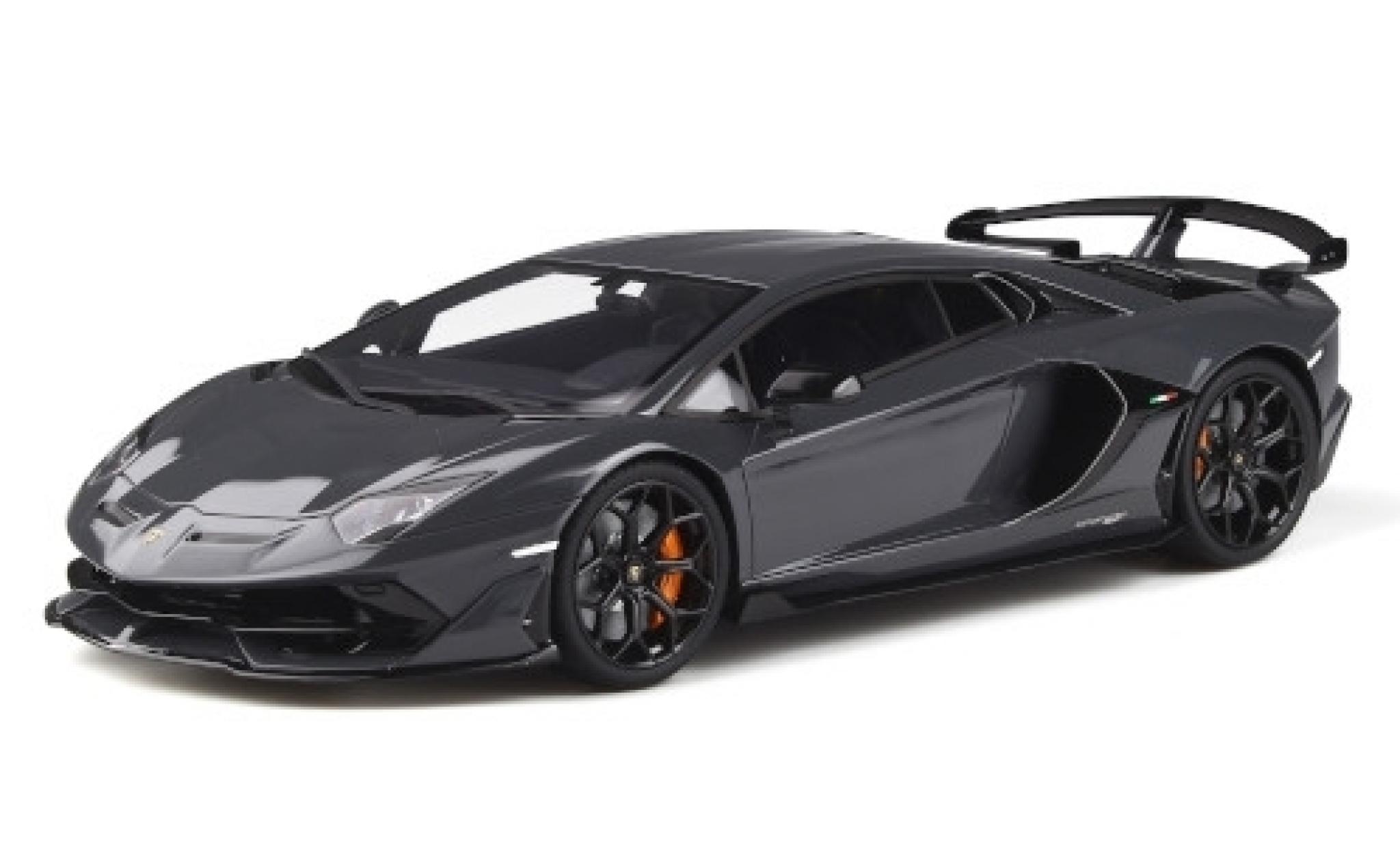 Lamborghini Aventador 1/18 GT Spirit SVJ grey diecast model cars