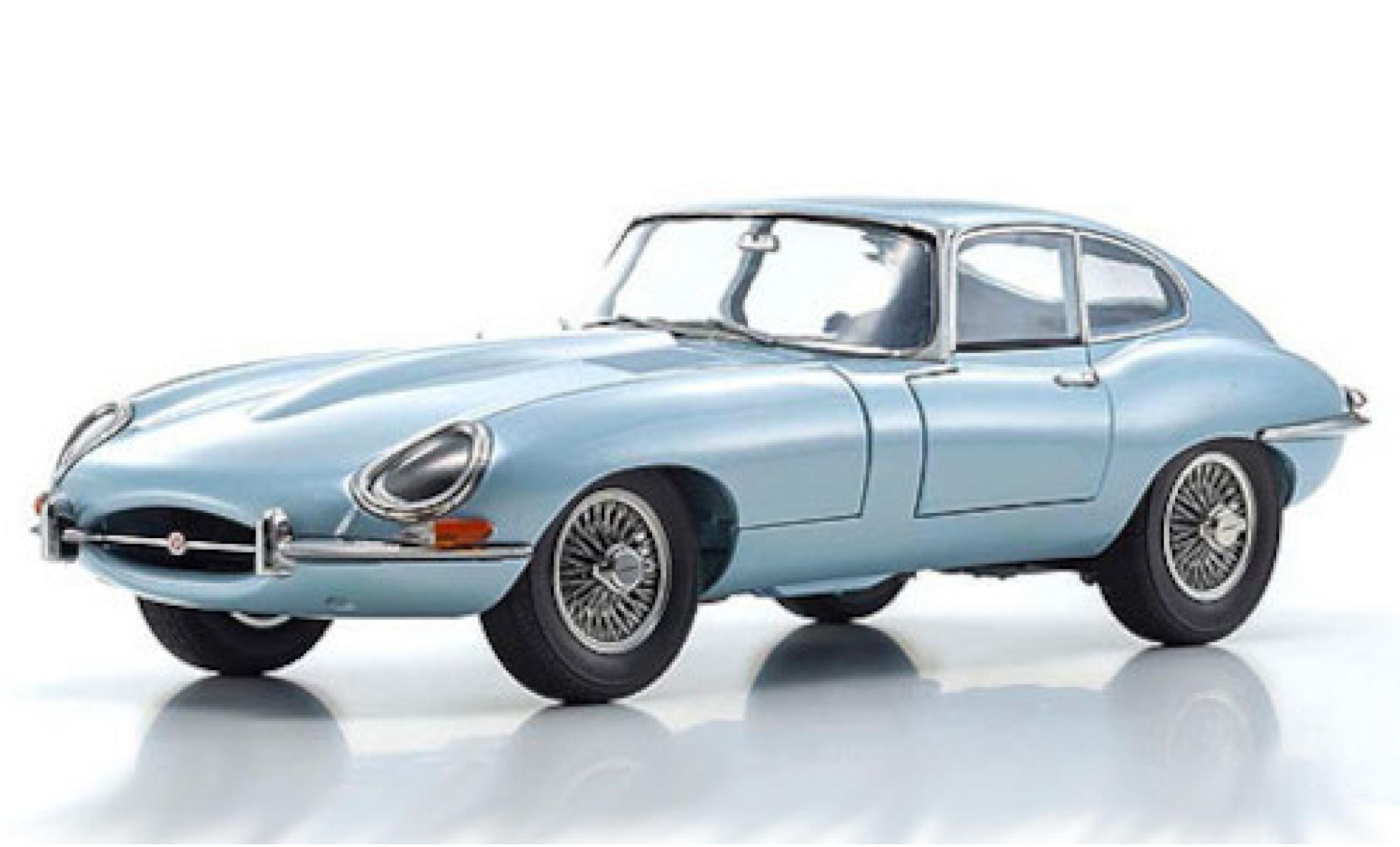 Jaguar E-Type 1/18 Kyosho Series I metallic blue RHD 1961 diecast model cars