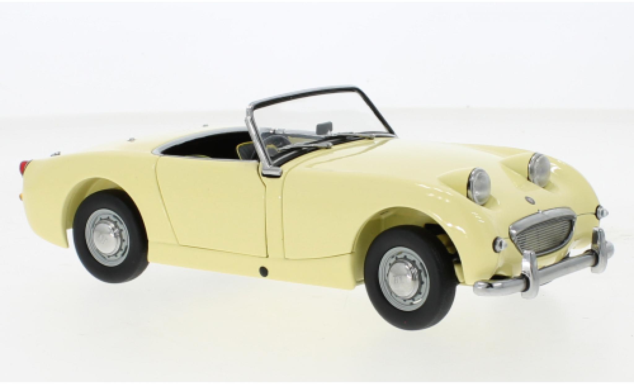 Austin Healey Sprite 1/18 Kyosho yellow RHD 1958 diecast model cars