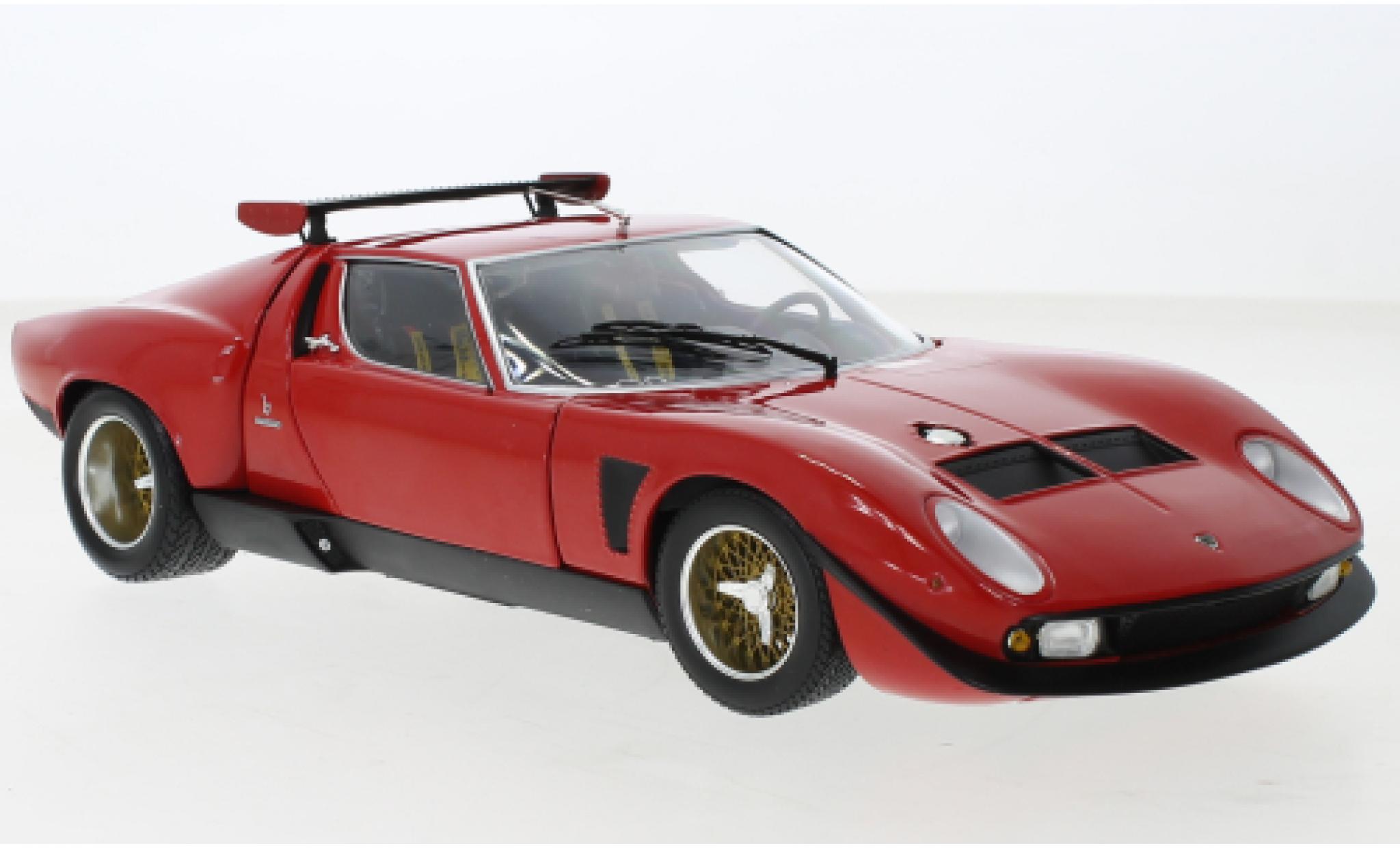 Lamborghini Miura 1/18 Kyosho SVR red/black diecast model cars