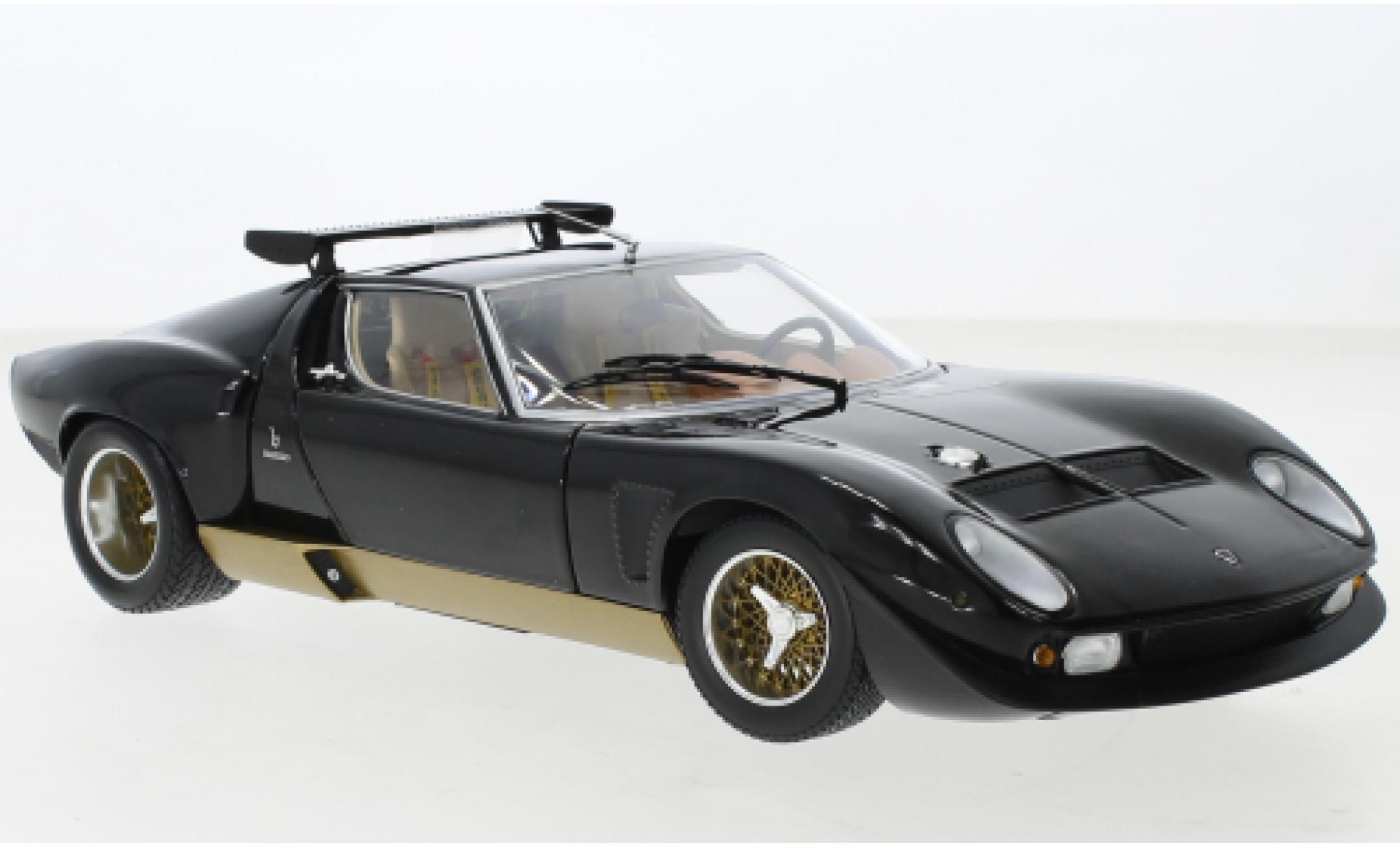 Lamborghini Miura 1/18 Kyosho SVR black/gold diecast model cars