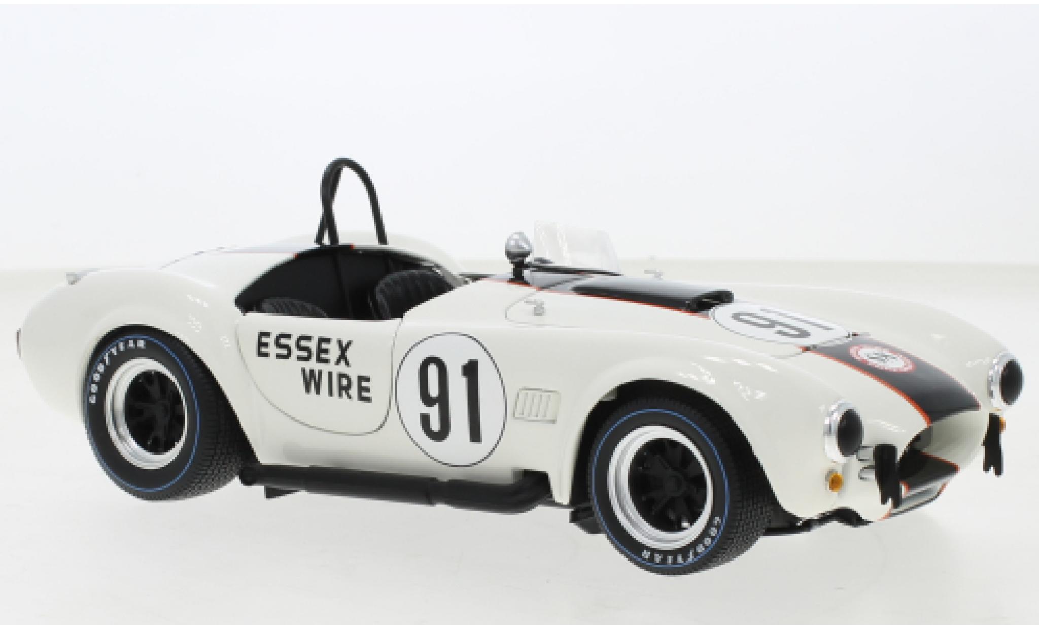 Shelby Cobra 1/18 Kyosho 427 S/C white/blue Essex Wire diecast model cars