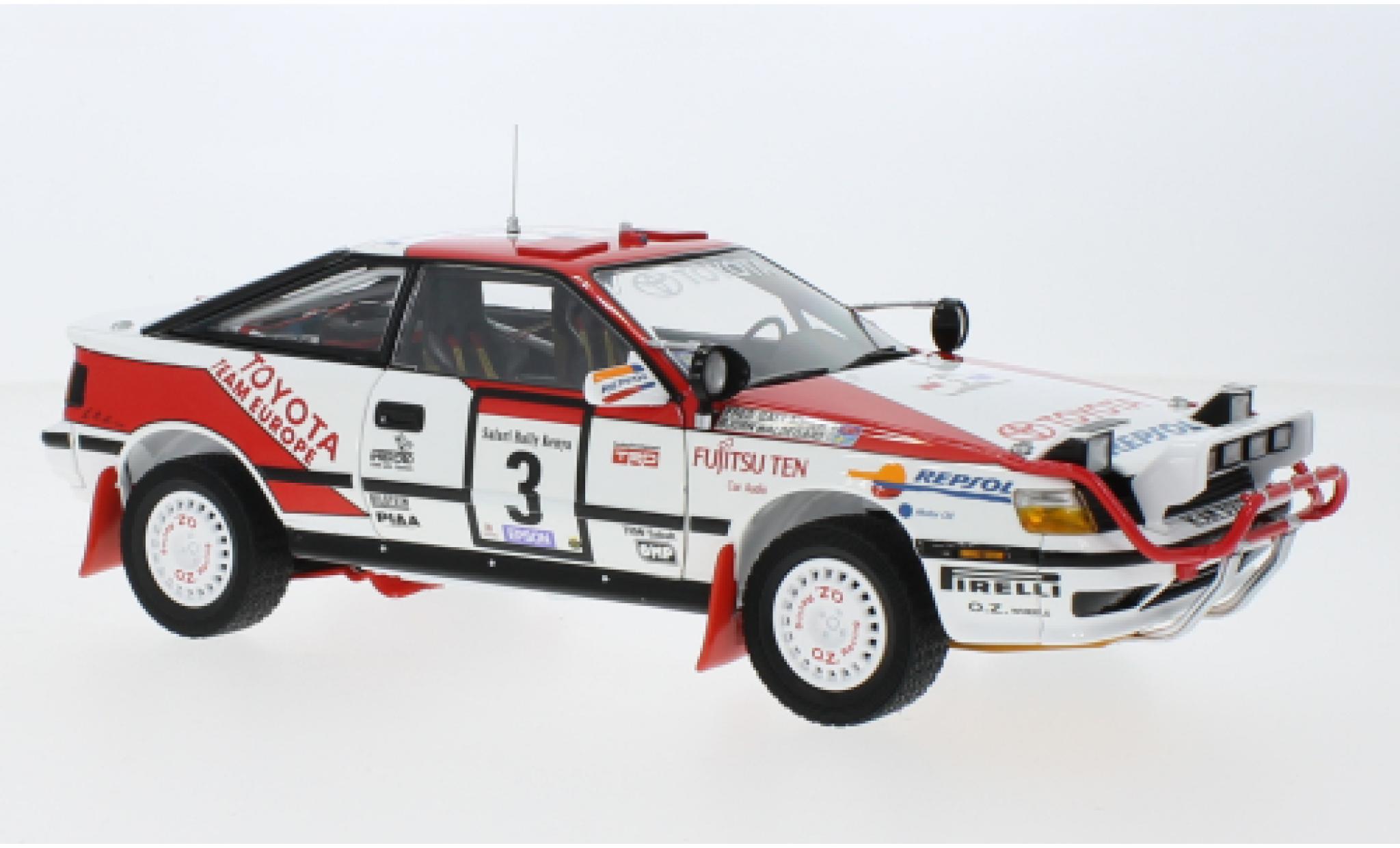 Toyota Celica 1/18 Kyosho GT-quatre (ST165) No.3 Team Kenia Rally WM Safari Rally 1990 diecast model cars