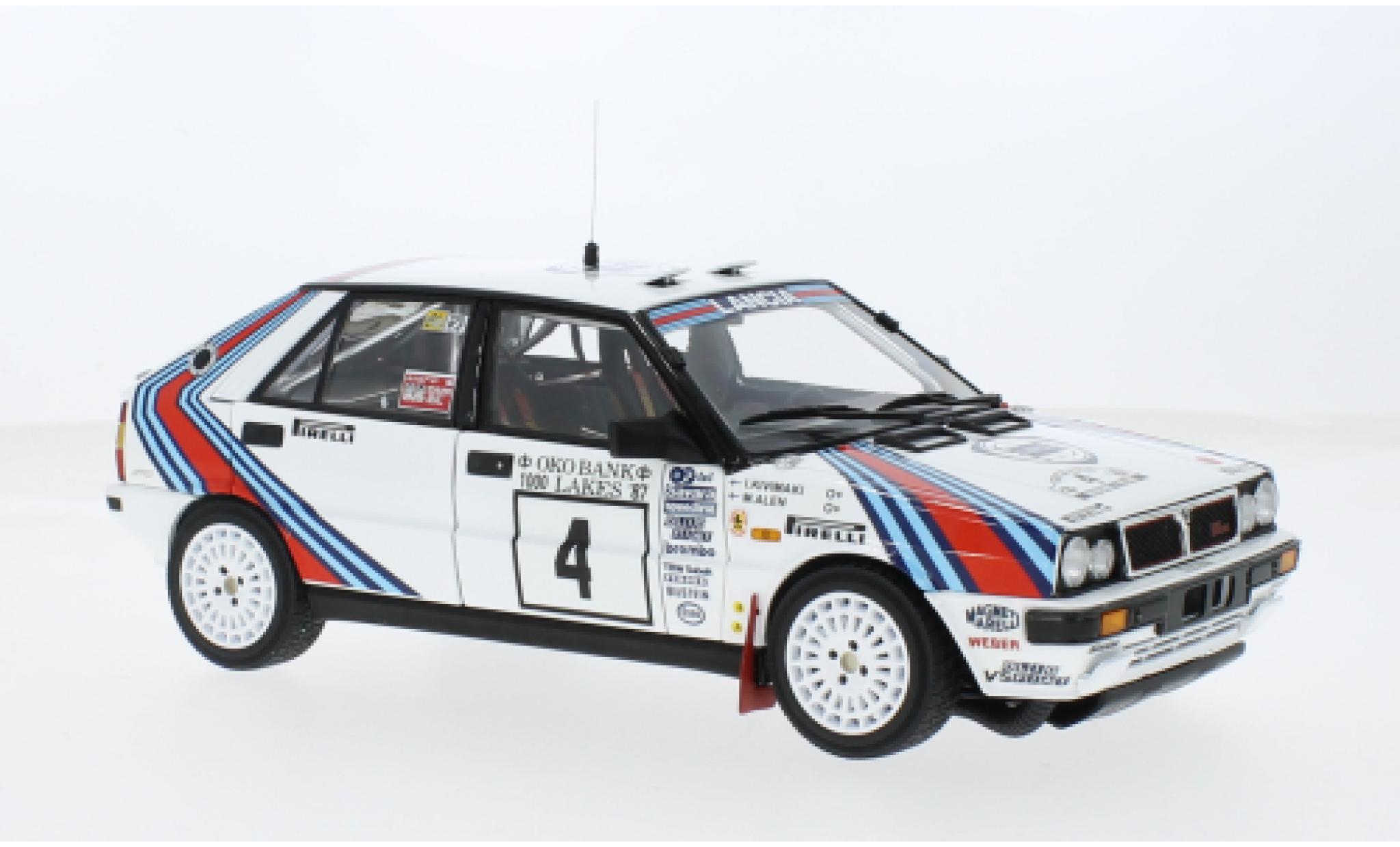 Lancia Delta 1/18 Kyosho HF 4WD No.4 Martini Rally WM Rally Finnland 1987 1:18 diecast model cars