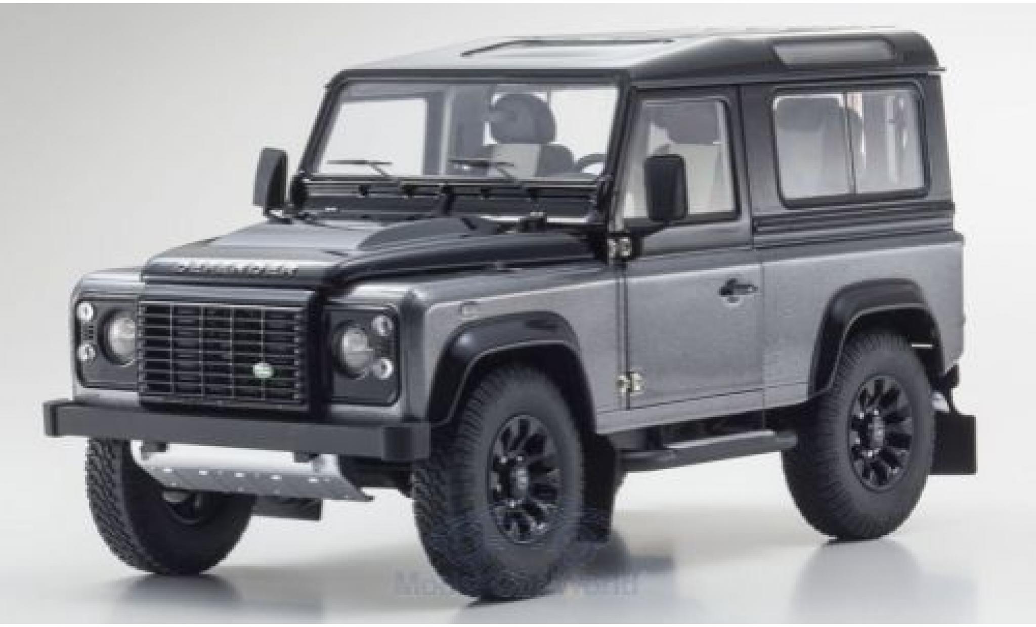 Land Rover Defender 1/18 Kyosho 90 Final Edition grey diecast model cars