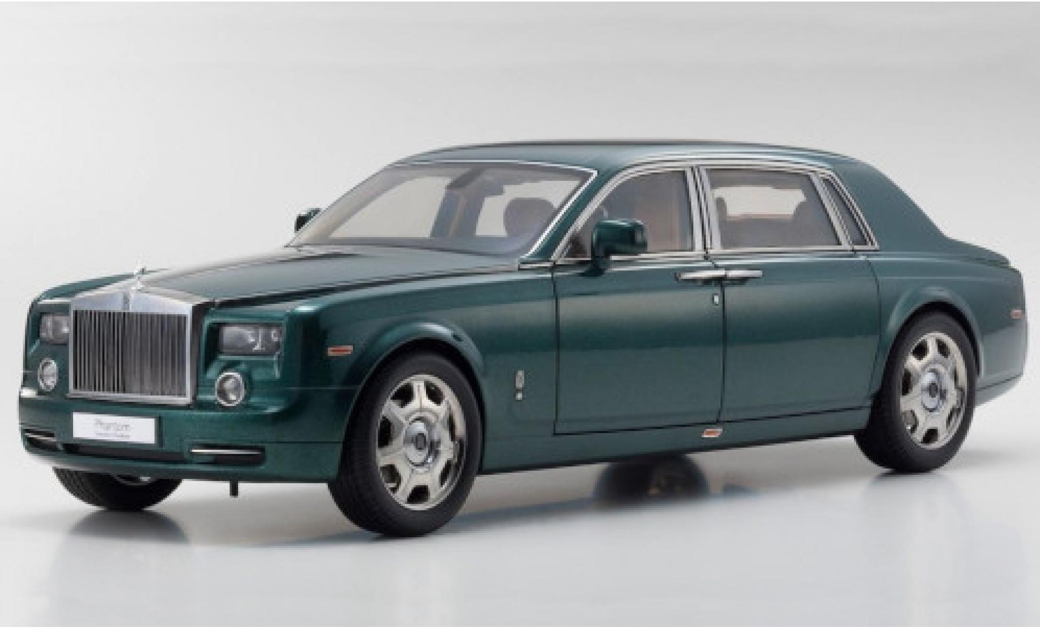 Rolls Royce Phantom 1/18 Kyosho EWB metallic green 2003 diecast model cars
