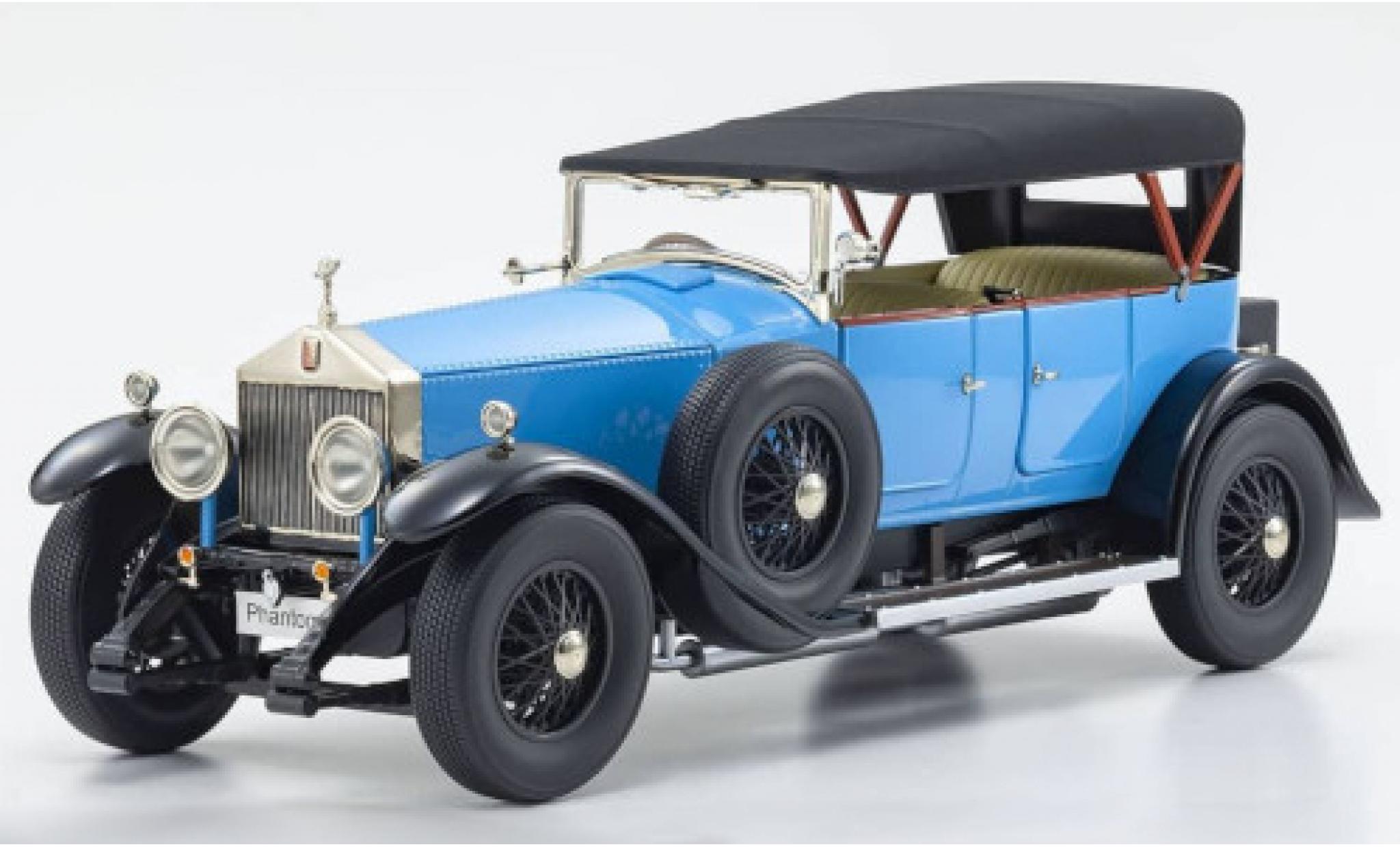 Rolls Royce Phantom 1/18 Kyosho I blue RHD Verdeck d&eacute;tachable Persenning couch&eacute; avec diecast model cars