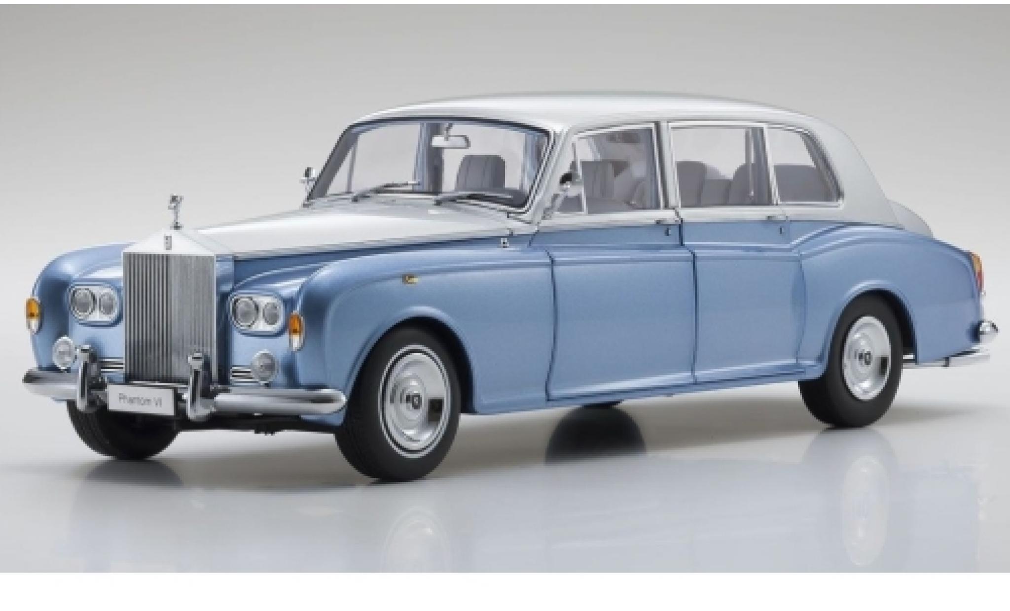 Rolls Royce Phantom 1/18 Kyosho VI metallic blue/grey RHD diecast model cars