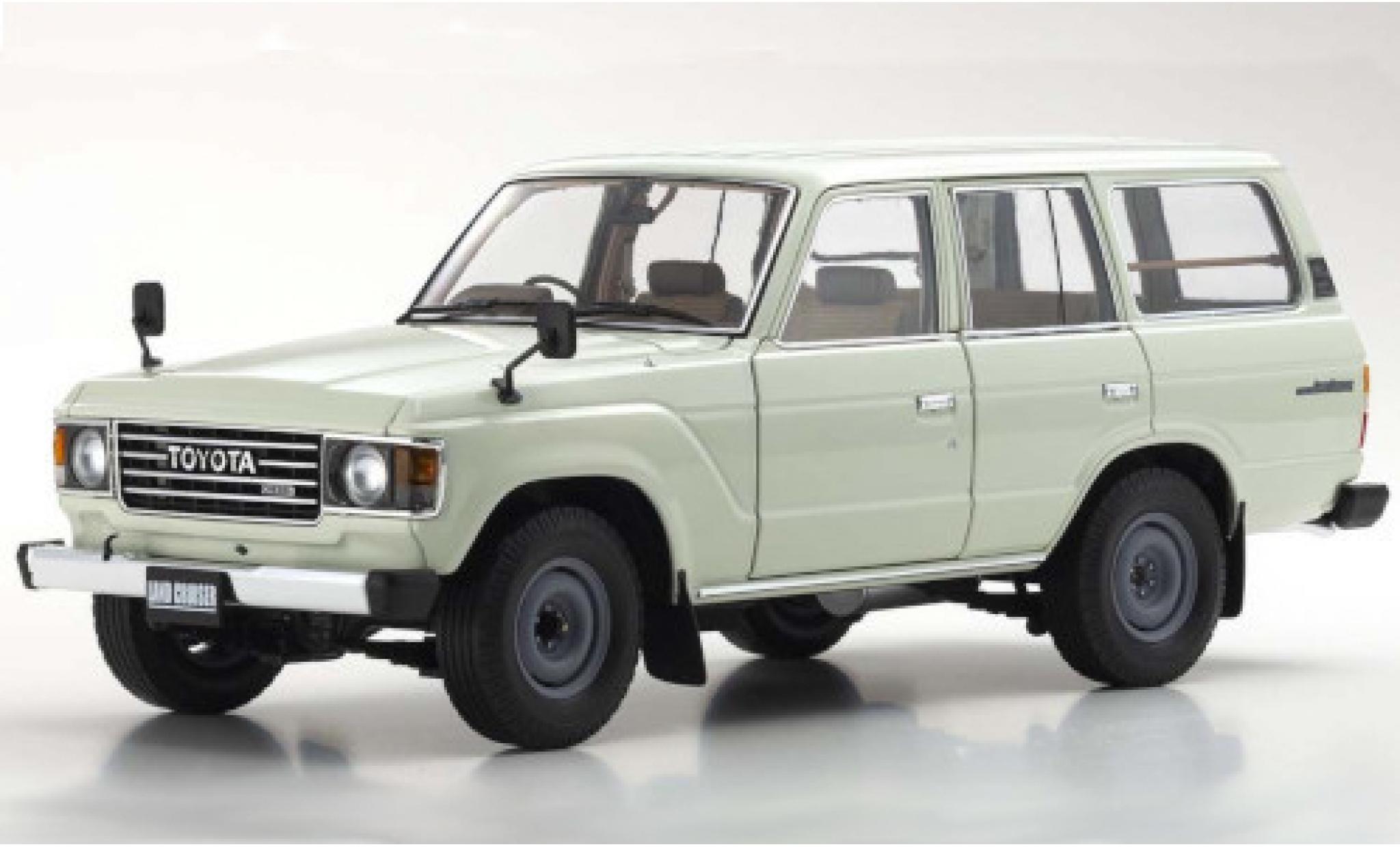 Toyota Land Cruiser 1/18 Kyosho 60 white RHD diecast model cars
