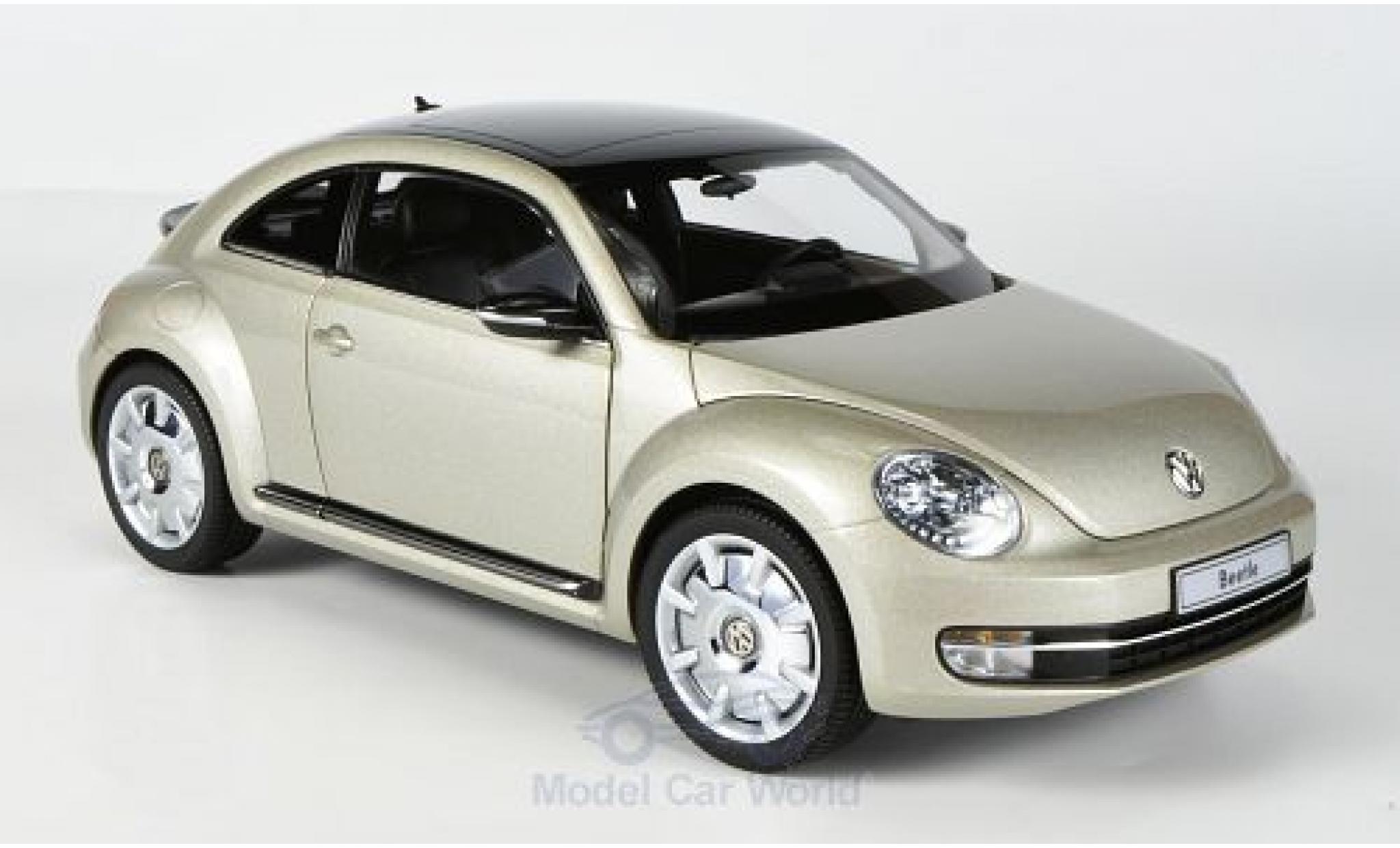 Volkswagen Beetle 1/18 Kyosho Coupe metallic beige 2011 diecast model cars