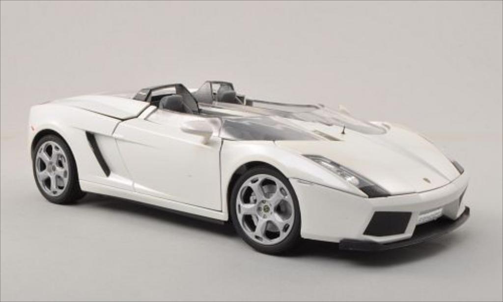 Lamborghini Concept 1/18 Motormax S metallic white diecast model cars